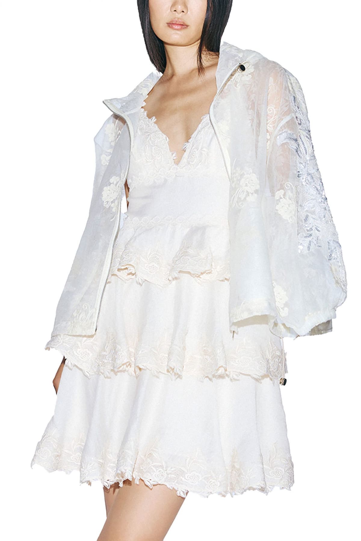 TWINS FANTASY ΖΑΚΕΤΑ C-THRU ΚΟΥΚΟΥΛΑ ΠΑΓΙΕΤΑ ΛΑΣΤΙΧΟ ΚΑΤΩ ΕΚΡΟΥ