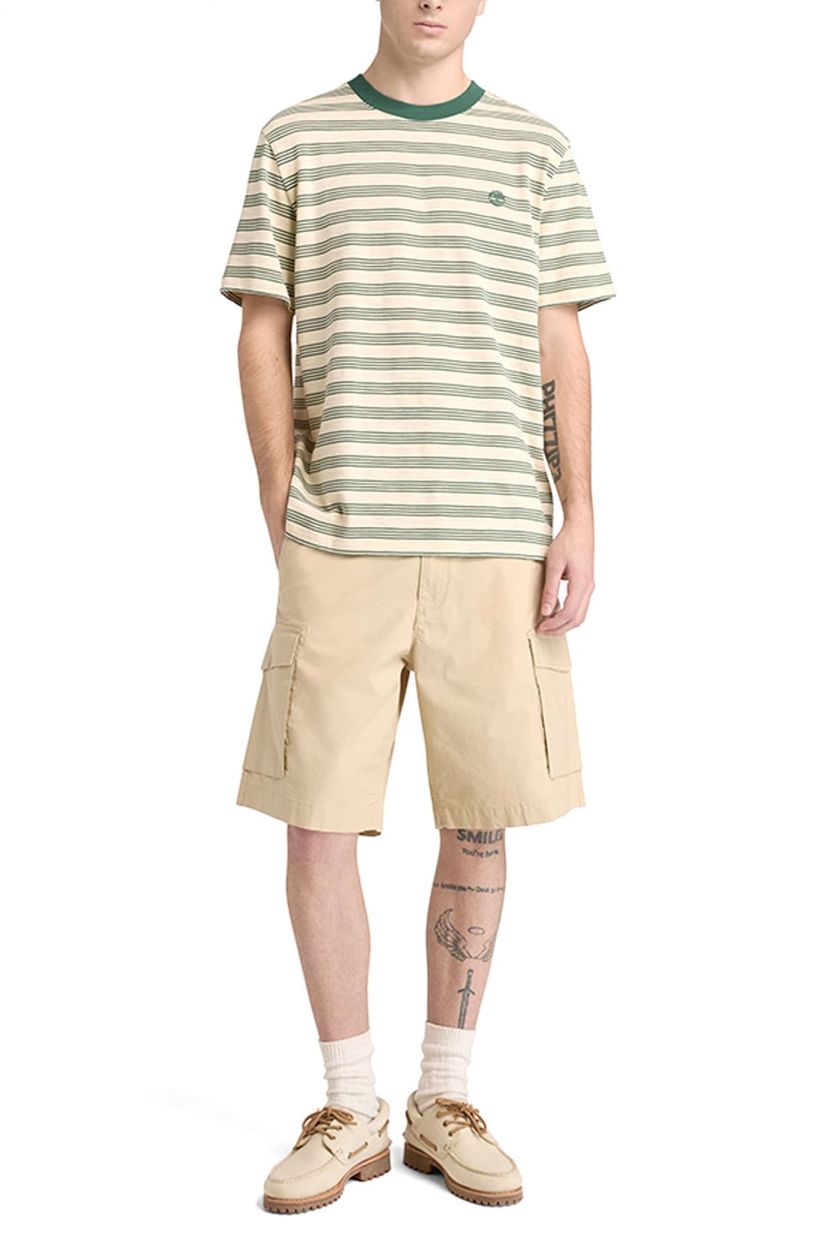 TIMBERLAND ΒΕΡΜΟΥΔΑ CARGO LOOSE FIT ΜΠΕΖ