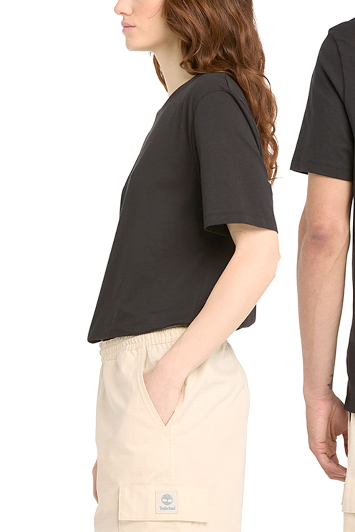 TIMBERLAND T-SHIRT AUTHENTIC FIT LOGO ΜΑΥΡΟ