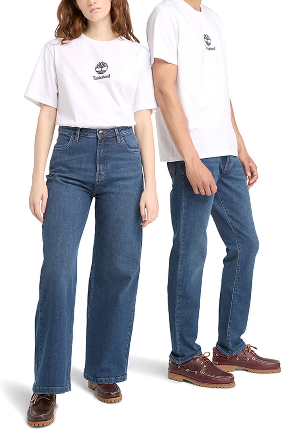 TIMBERLAND T-SHIRT AUTHENTIC FIT LOGO ΛΕΥΚΟ