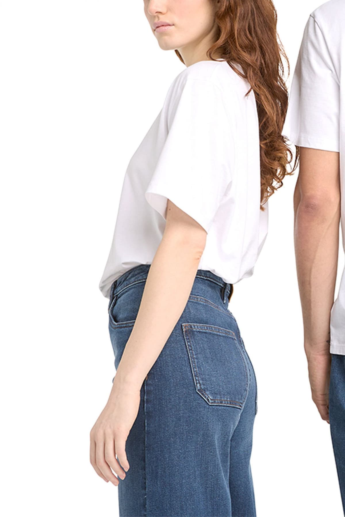 TIMBERLAND T-SHIRT AUTHENTIC FIT LOGO ΛΕΥΚΟ