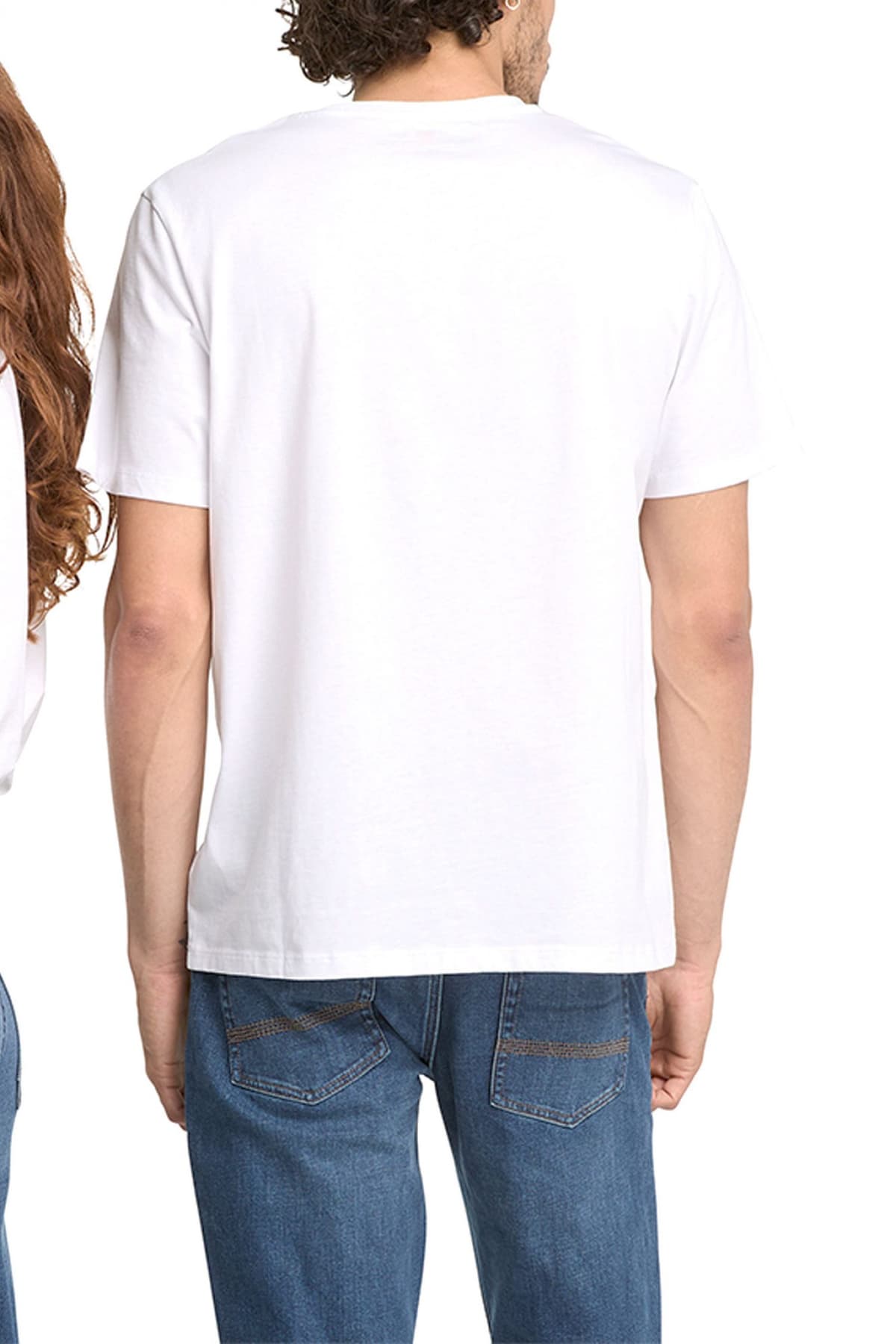 TIMBERLAND T-SHIRT AUTHENTIC FIT LOGO ΛΕΥΚΟ