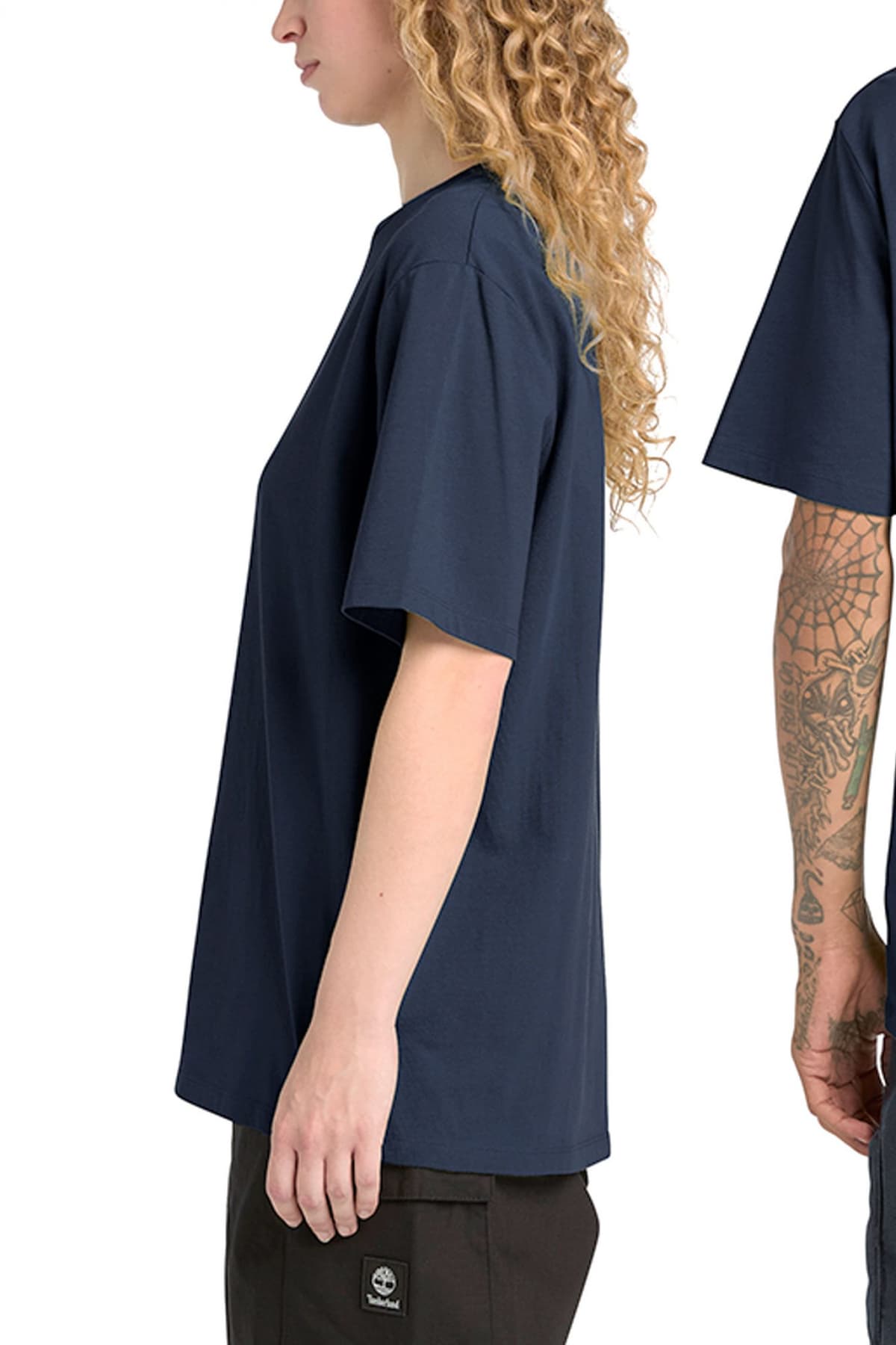 TIMBERLAND T-SHIRT AUTHENTIC FIT LOGO ΜΠΛΕ