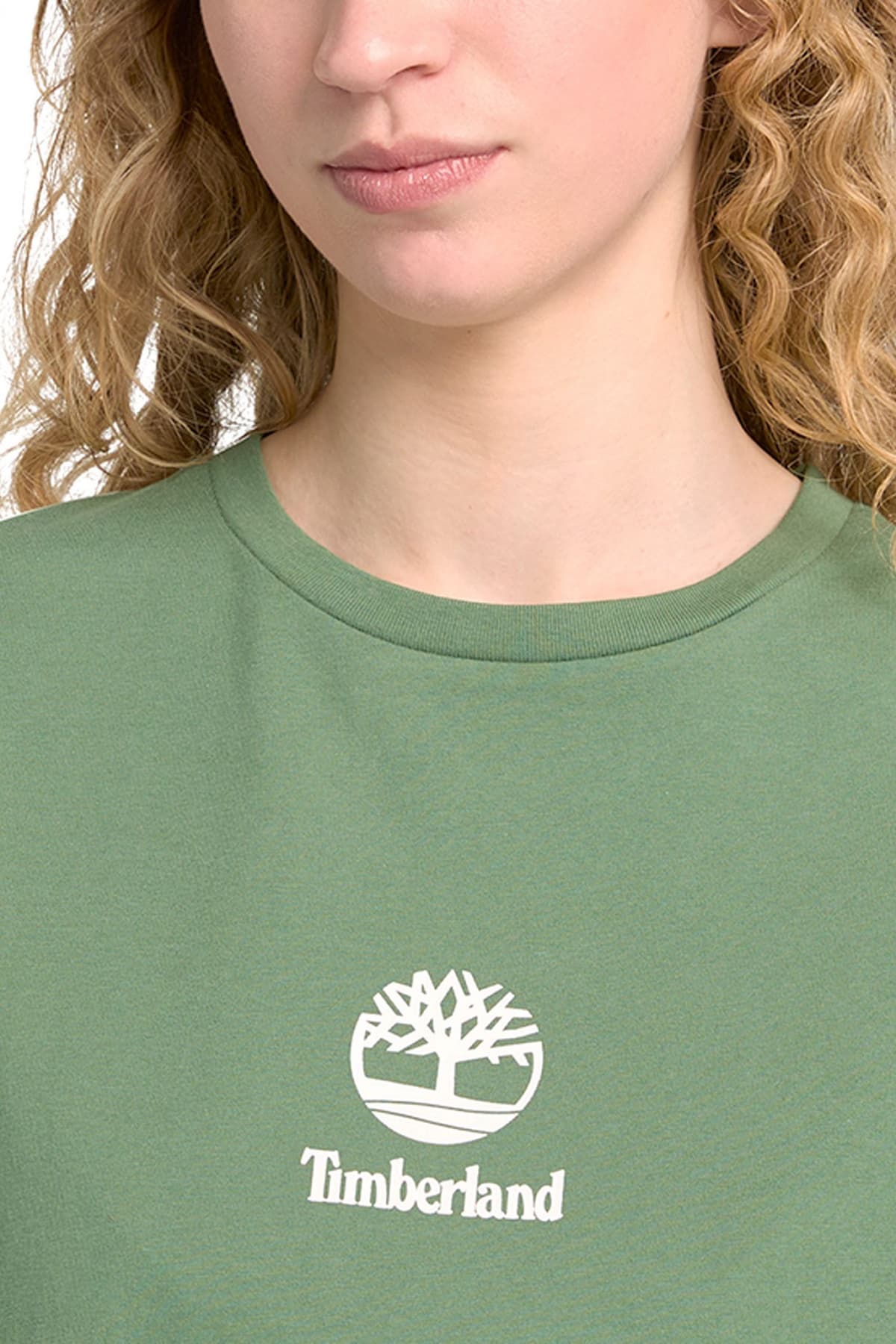 TIMBERLAND T-SHIRT AUTHENTIC FIT LOGO ΠΡΑΣΙΝΟ