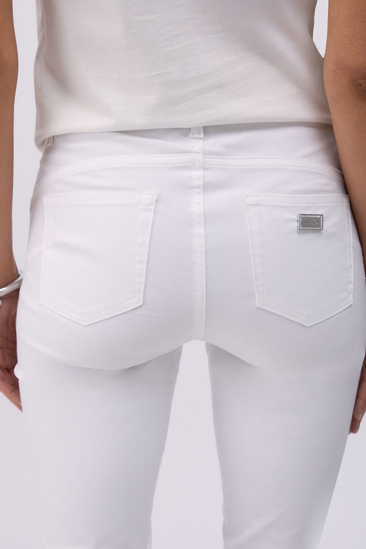 LIU-JO ΠΑΝΤΕΛΟΝΙ MONROE SKINNY REGULAR WAIST ΛΕΥΚΟ