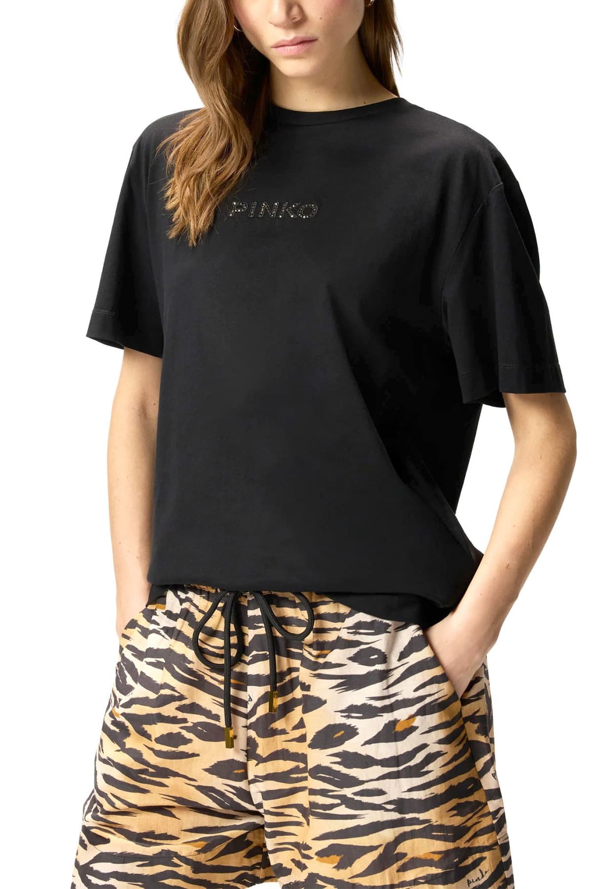 Women's T-Shirts Pinko Black