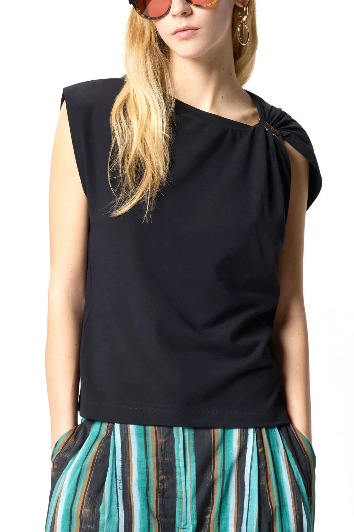Women's T-Shirts Pinko Black