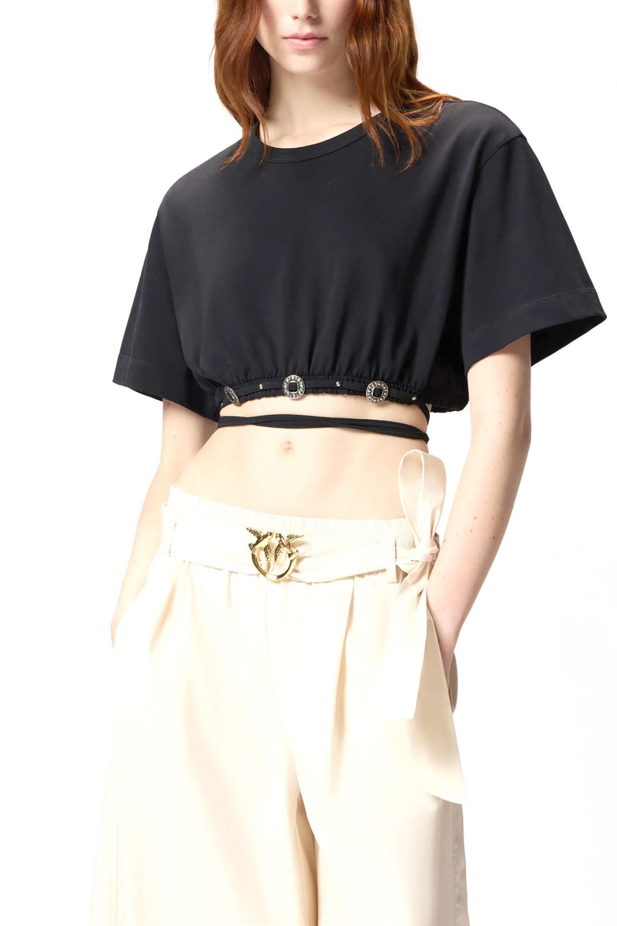 Women's T-Shirts Pinko Black