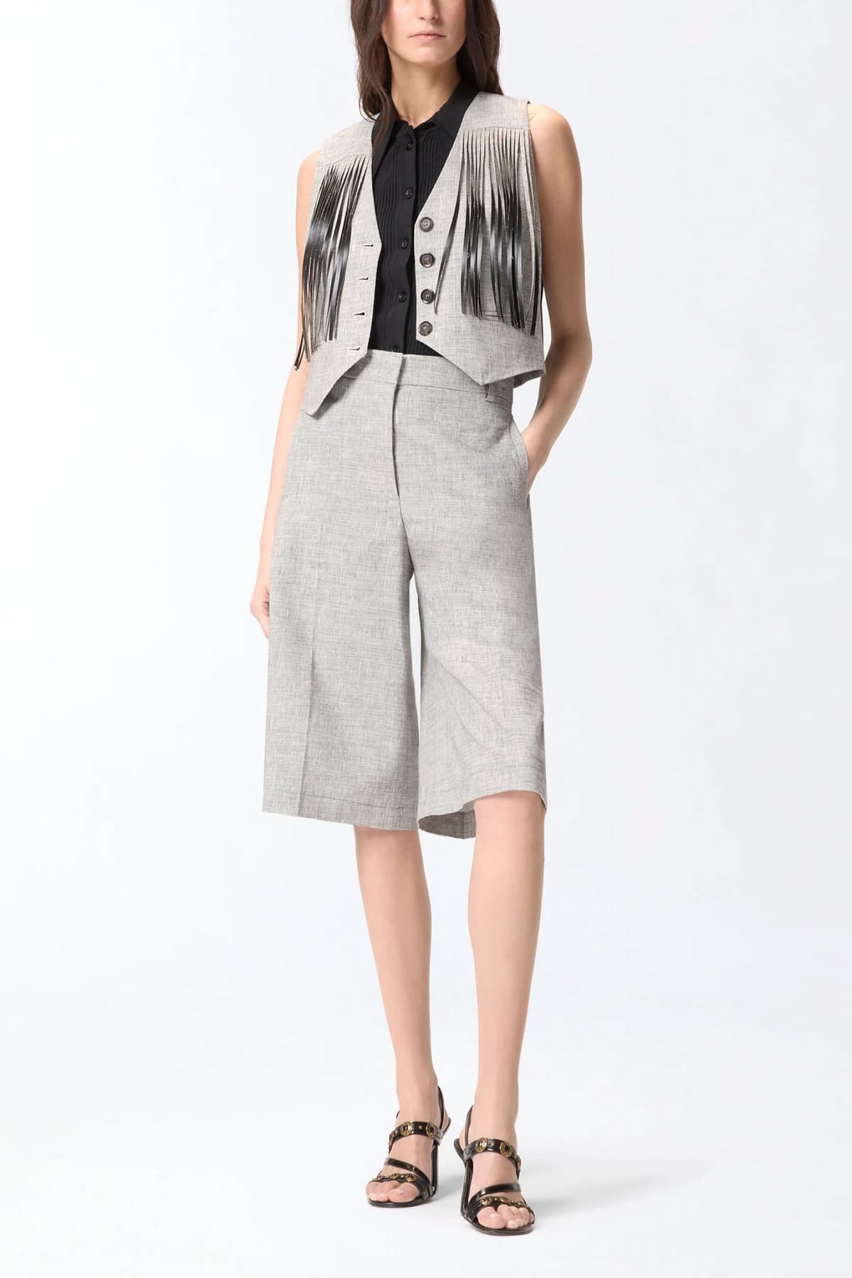 Women's Vests Pinko Gray