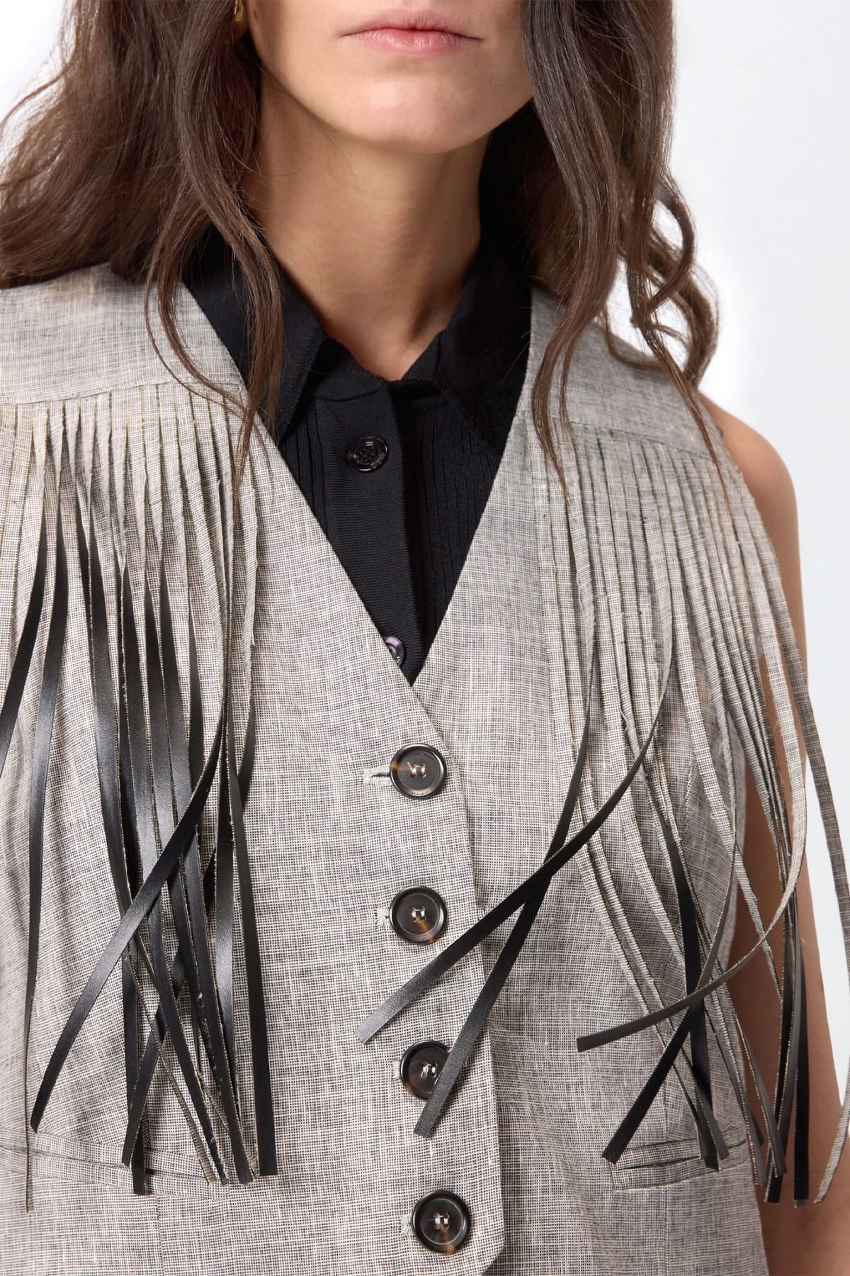 Women's Vests Pinko Gray