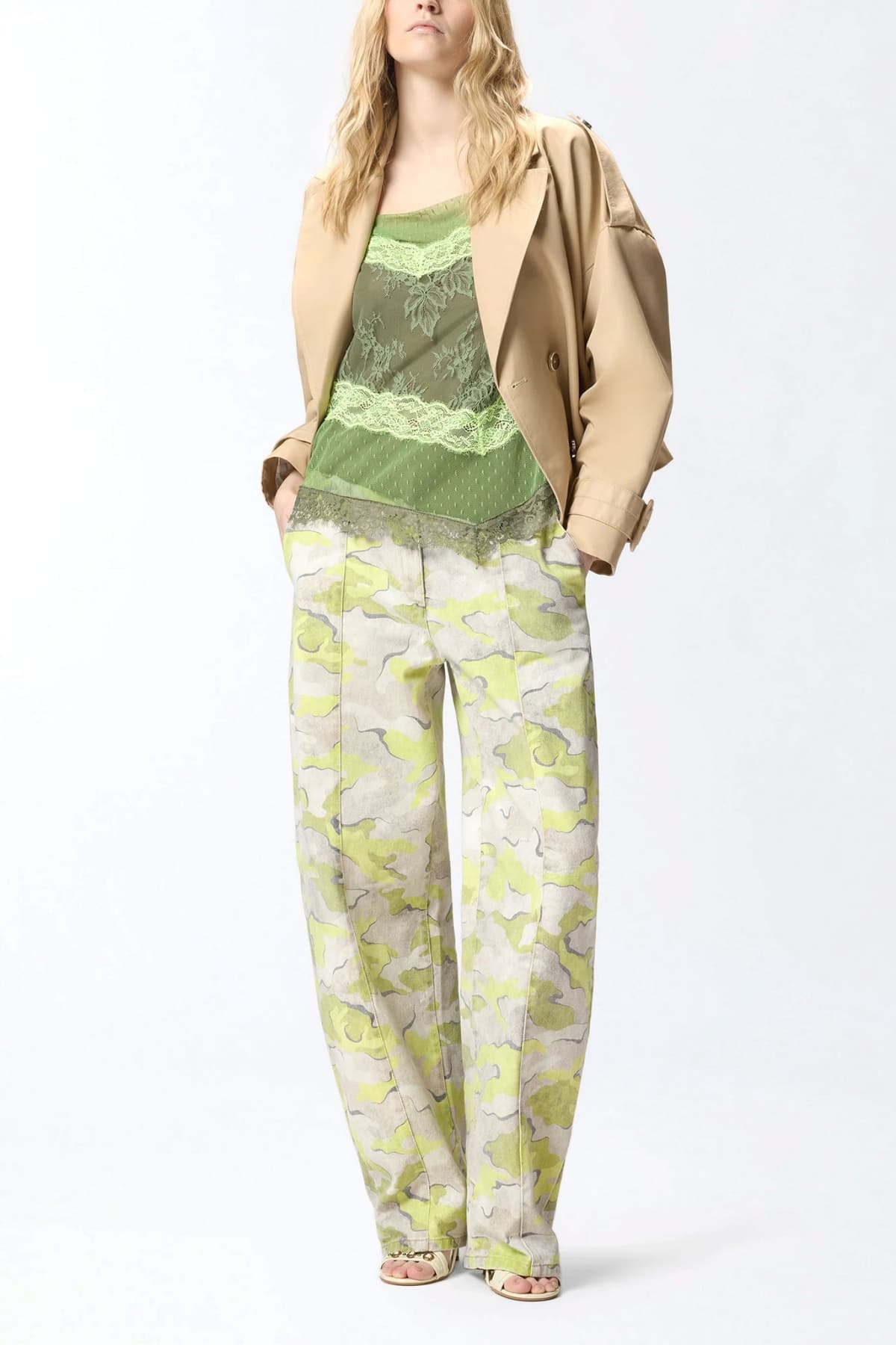 Women's Pants Pinko Green