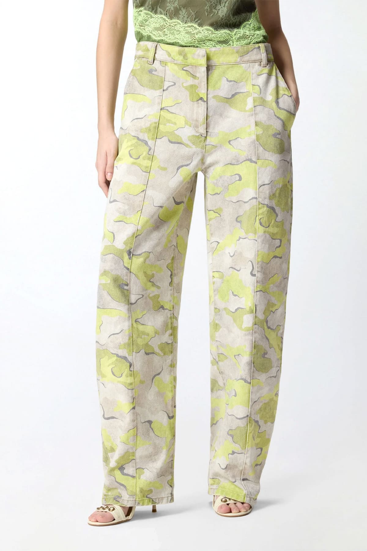 Women's Pants Pinko Green