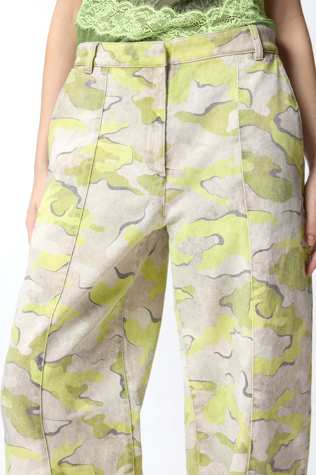 Women's Pants Pinko Green
