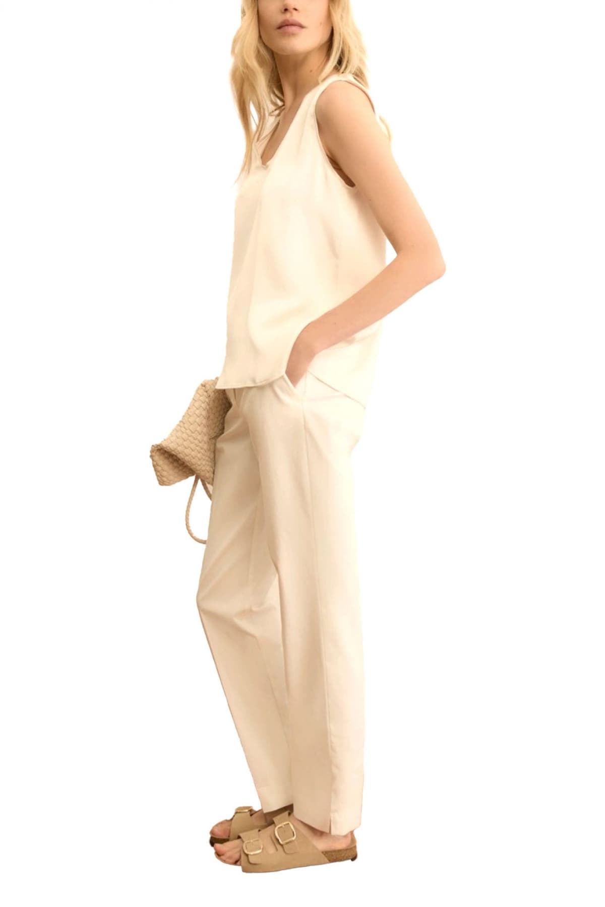 Women's Pants Marella Ecru