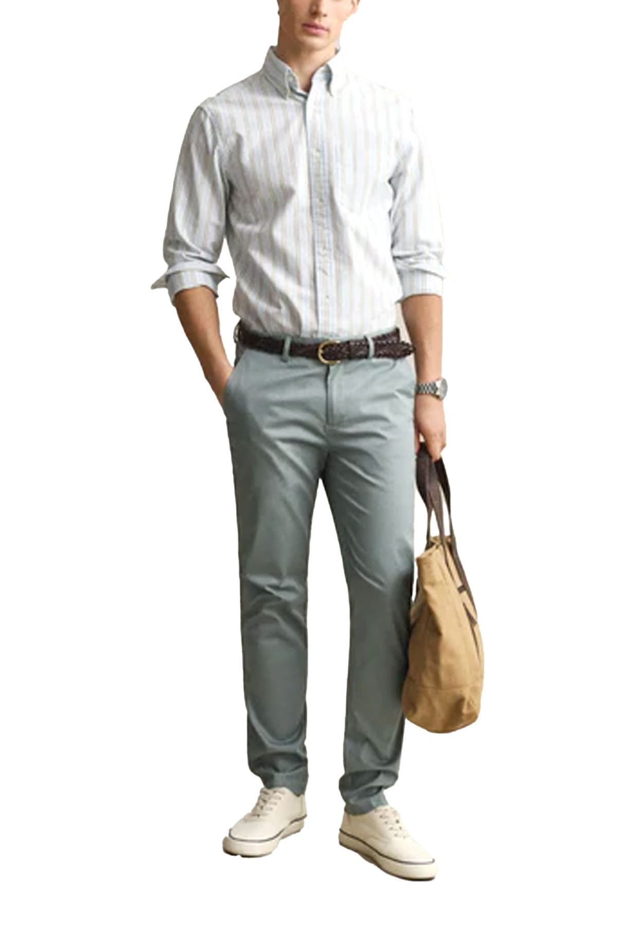 Men's Pants Gant Green