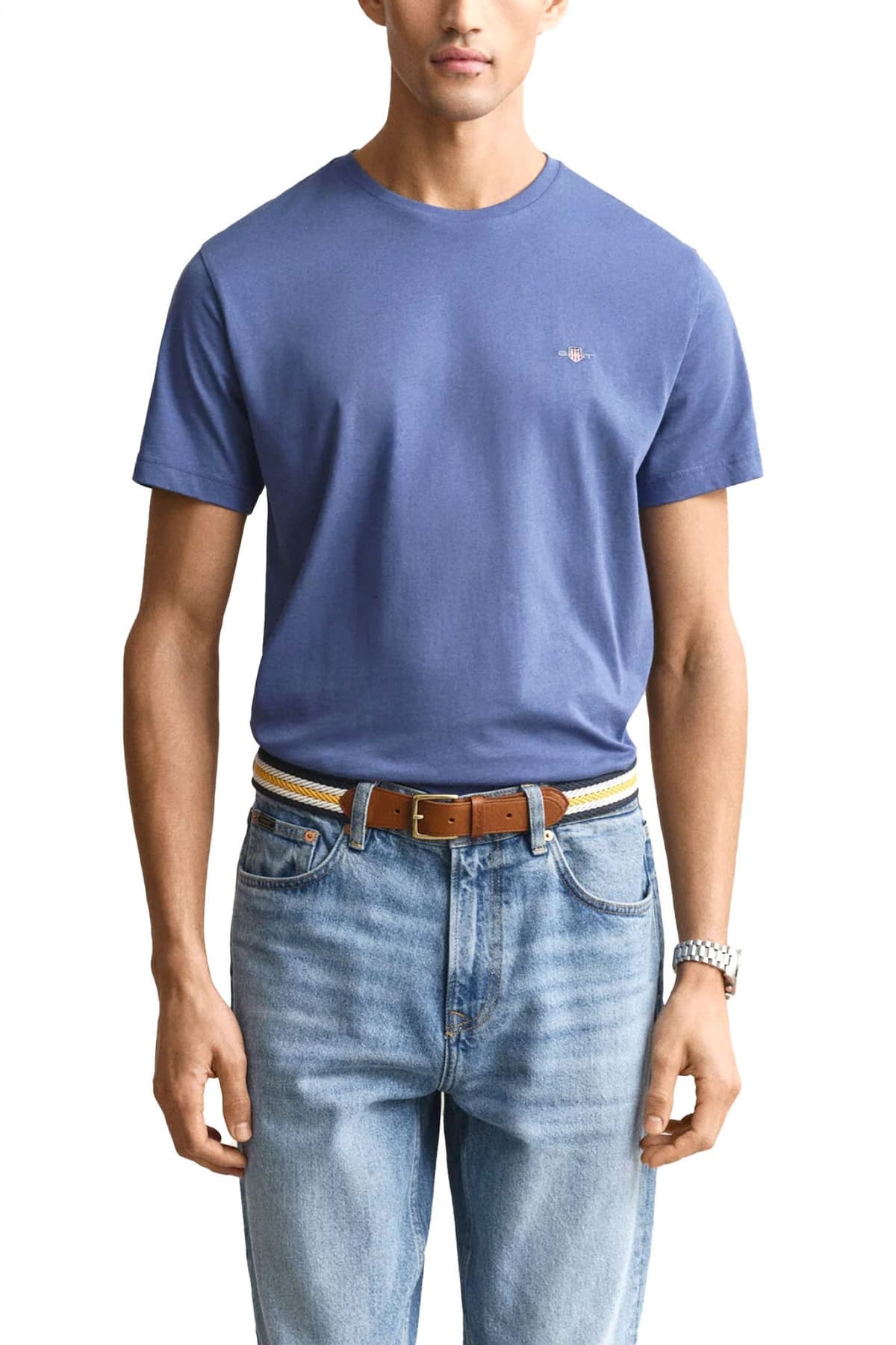 Men's T-Shirts Gant Blue
