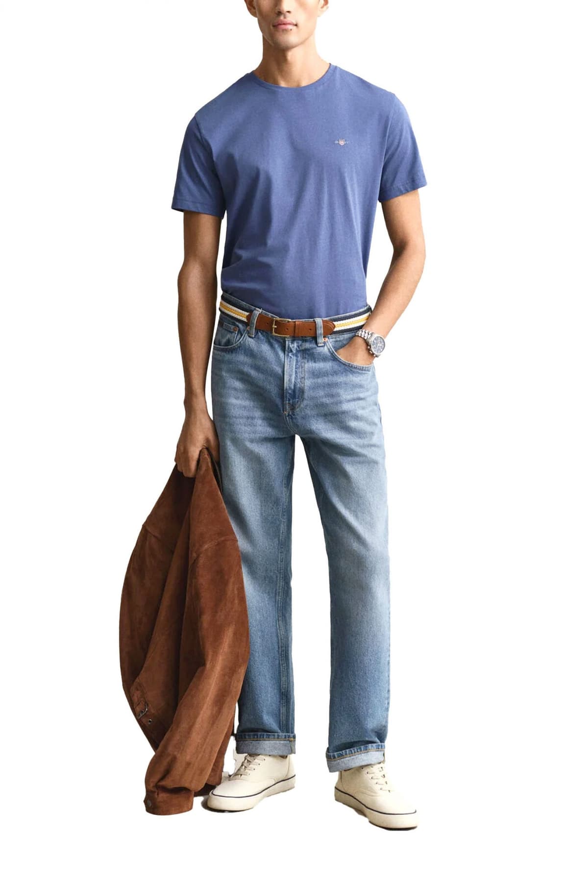 Men's T-Shirts Gant Blue