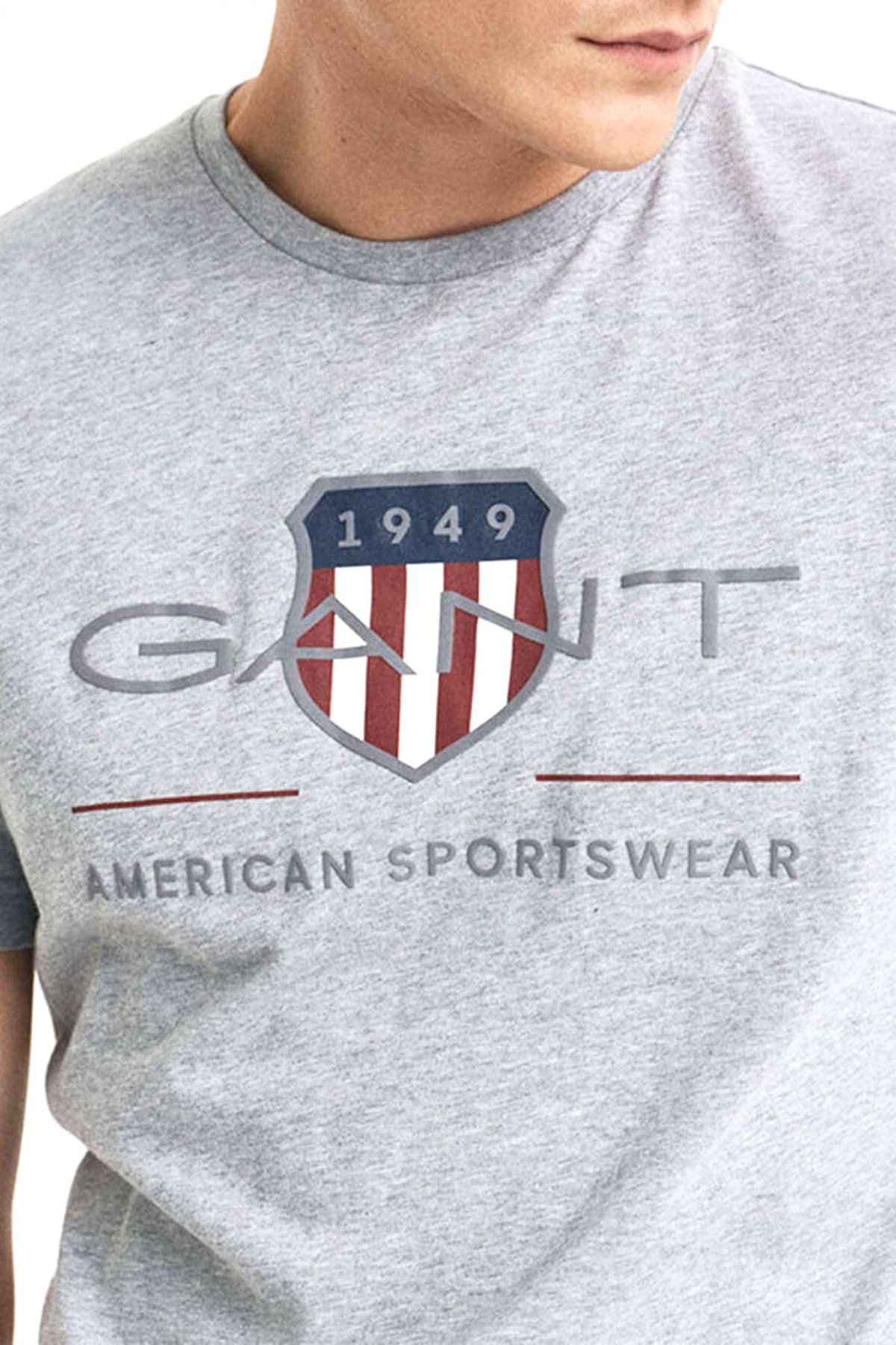 Men's T-Shirts Gant Gray