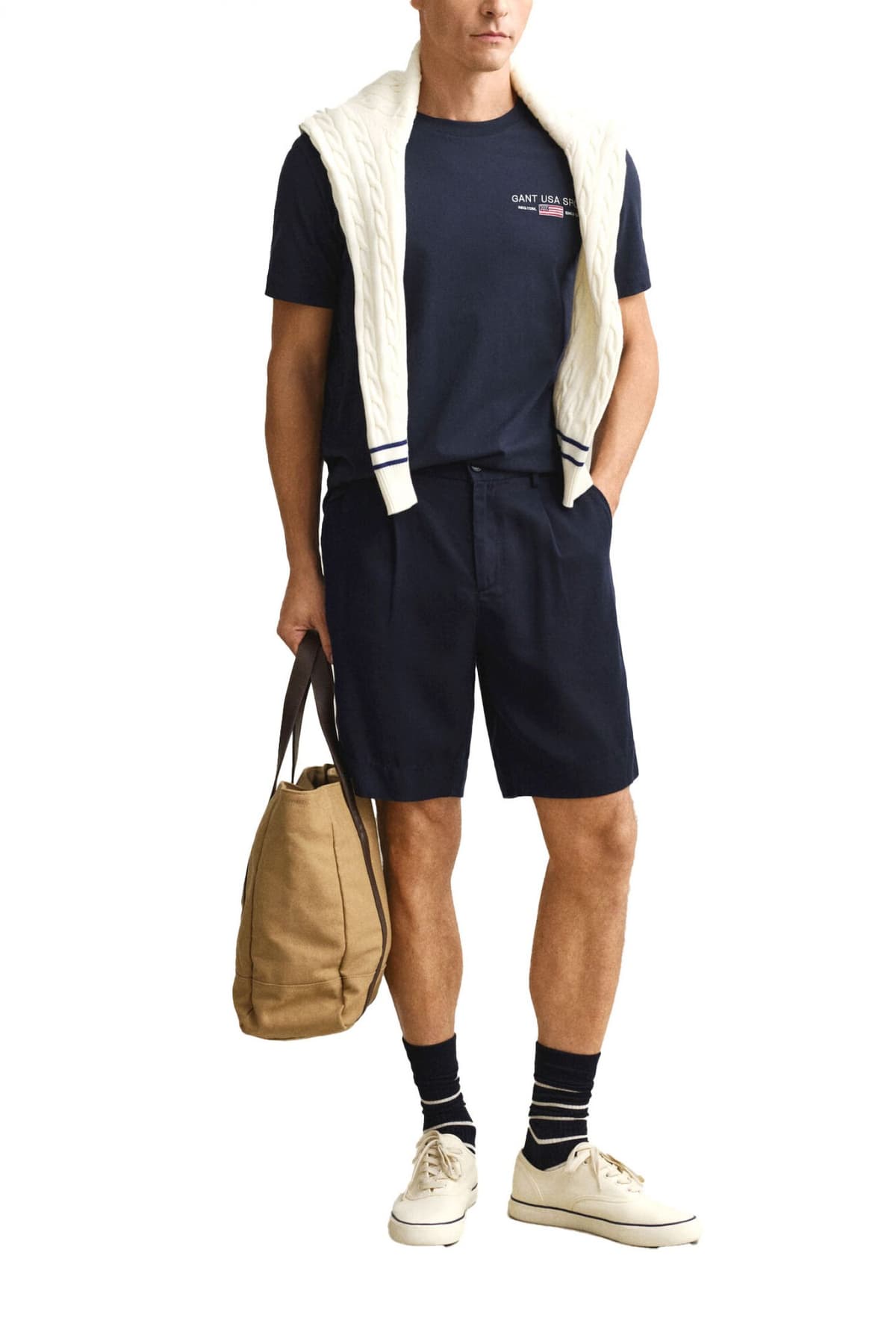 Men's T-Shirts Gant Blue