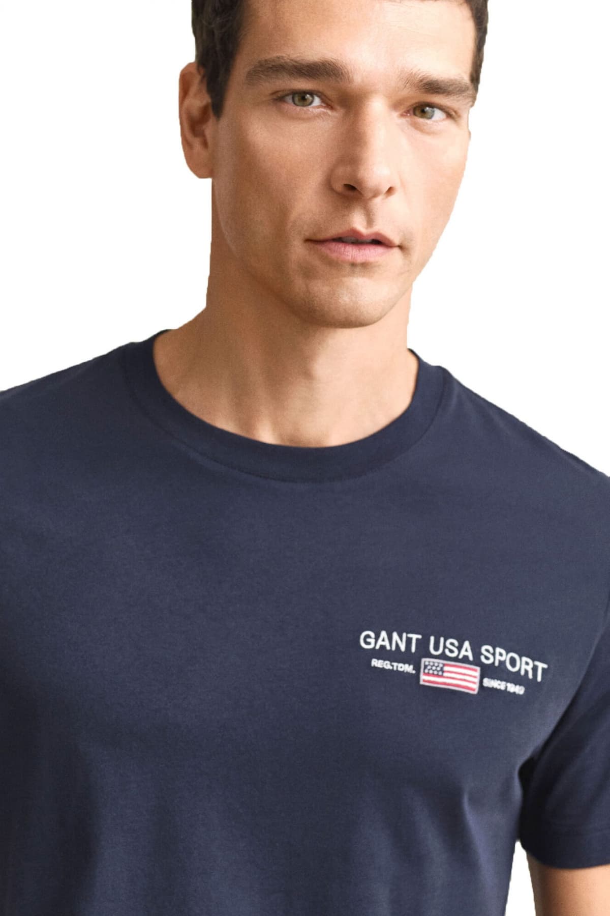 Men's T-Shirts Gant Blue
