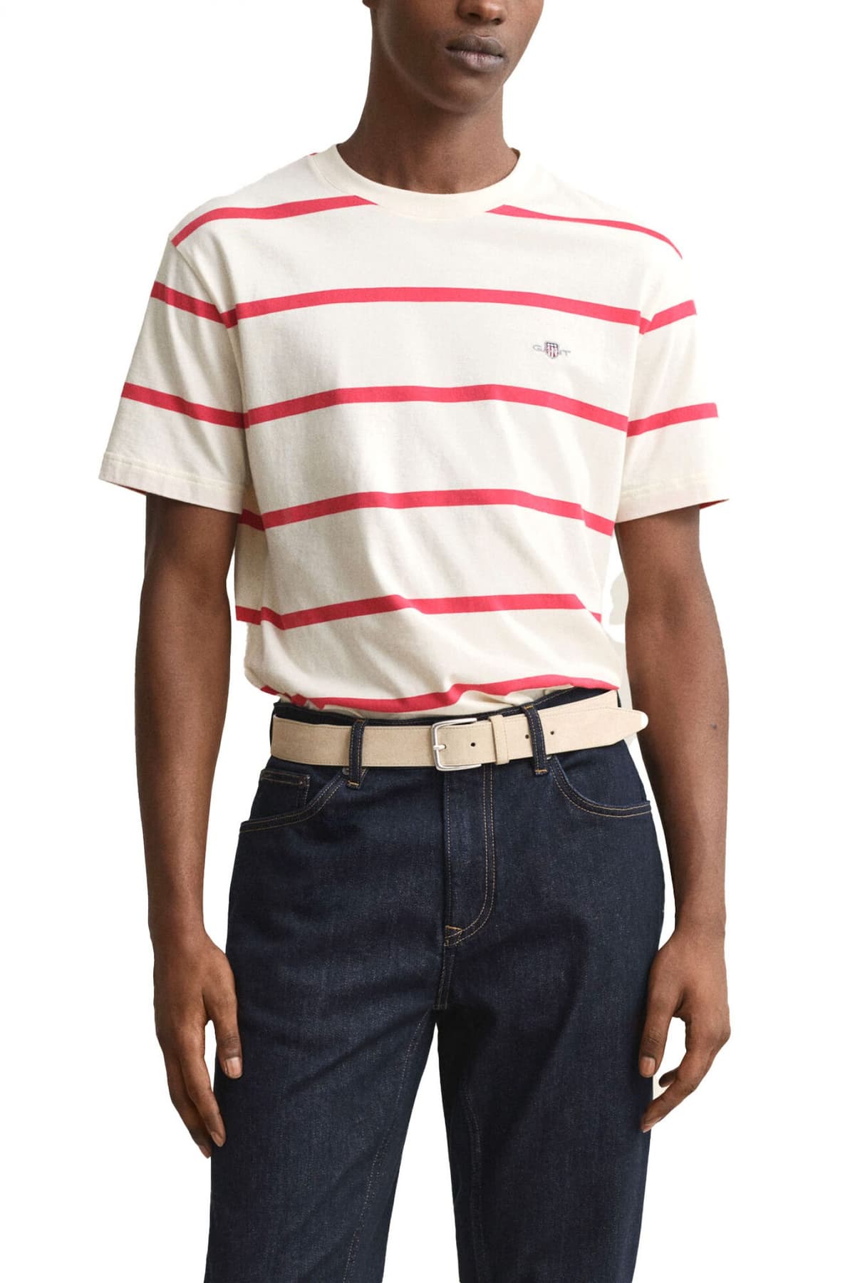 Men's T-Shirts Gant Ecru