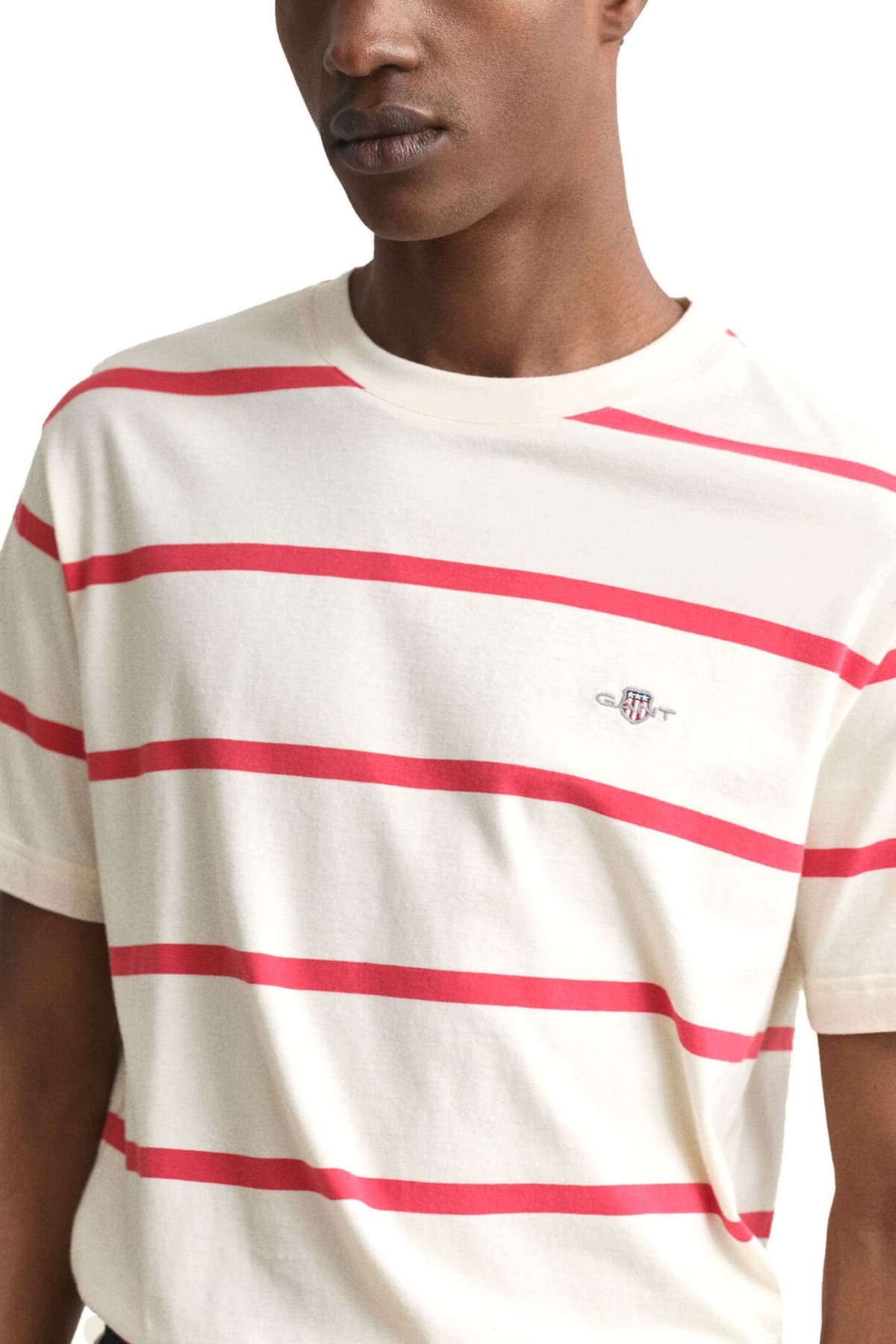 Men's T-Shirts Gant Ecru