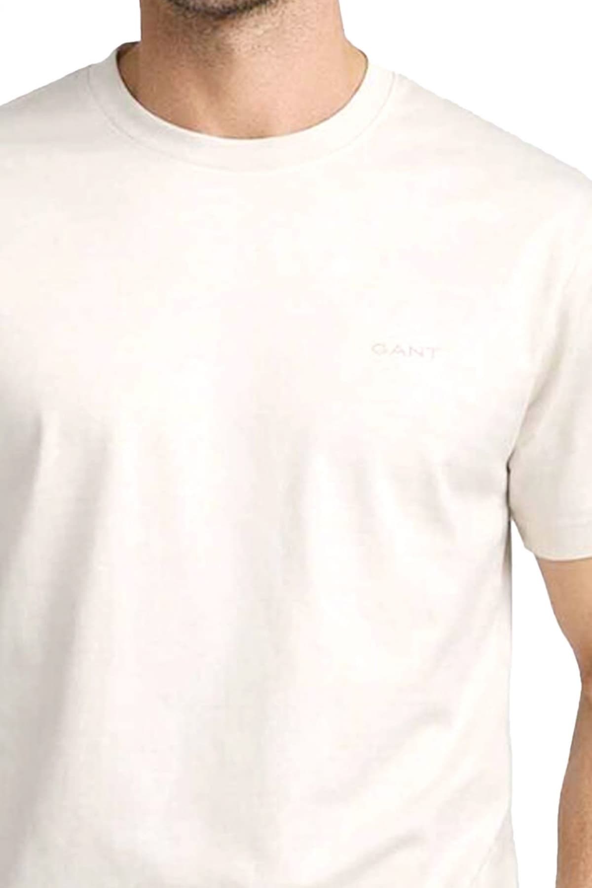 Men's T-Shirts Gant Ecru