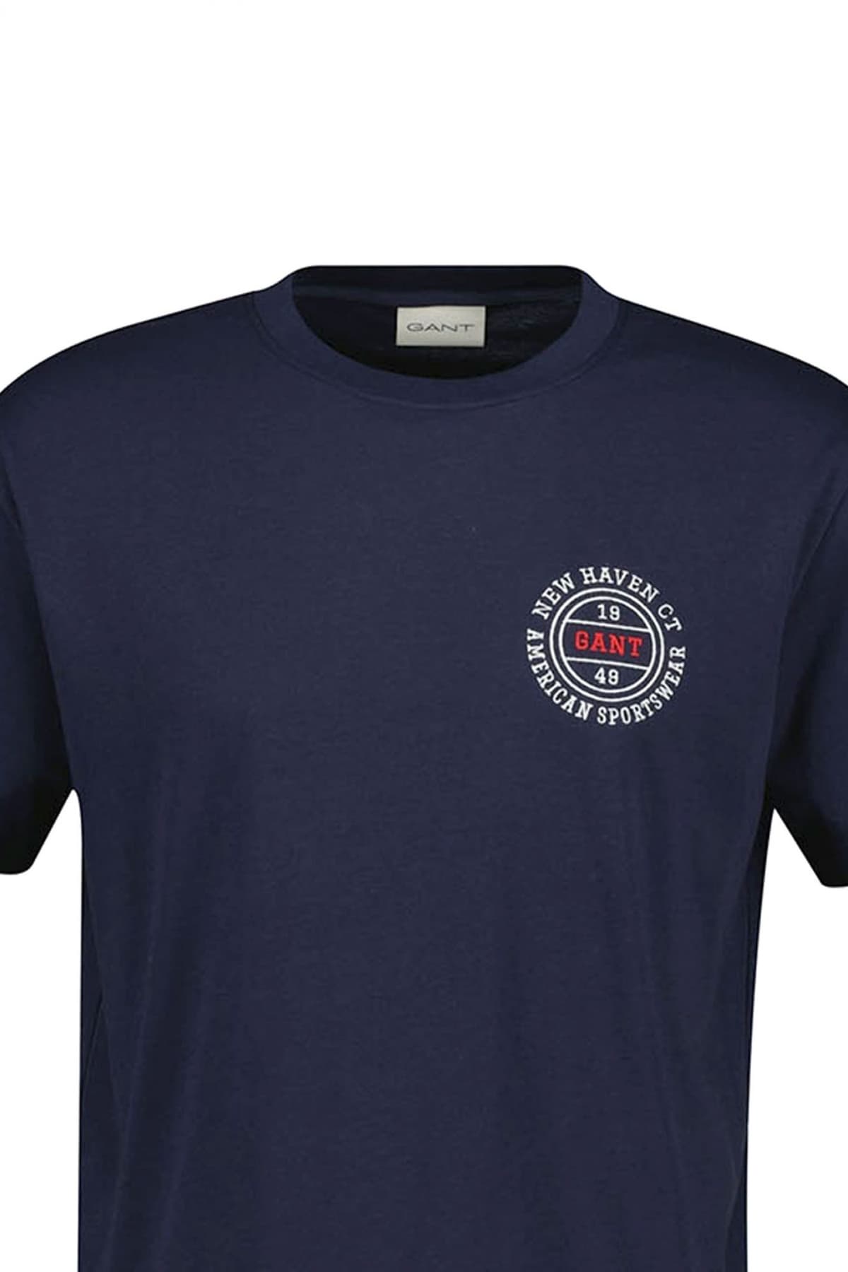 Men's T-Shirts Gant Blue