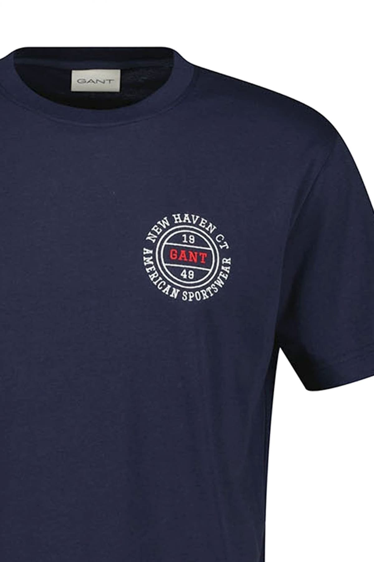 Men's T-Shirts Gant Blue