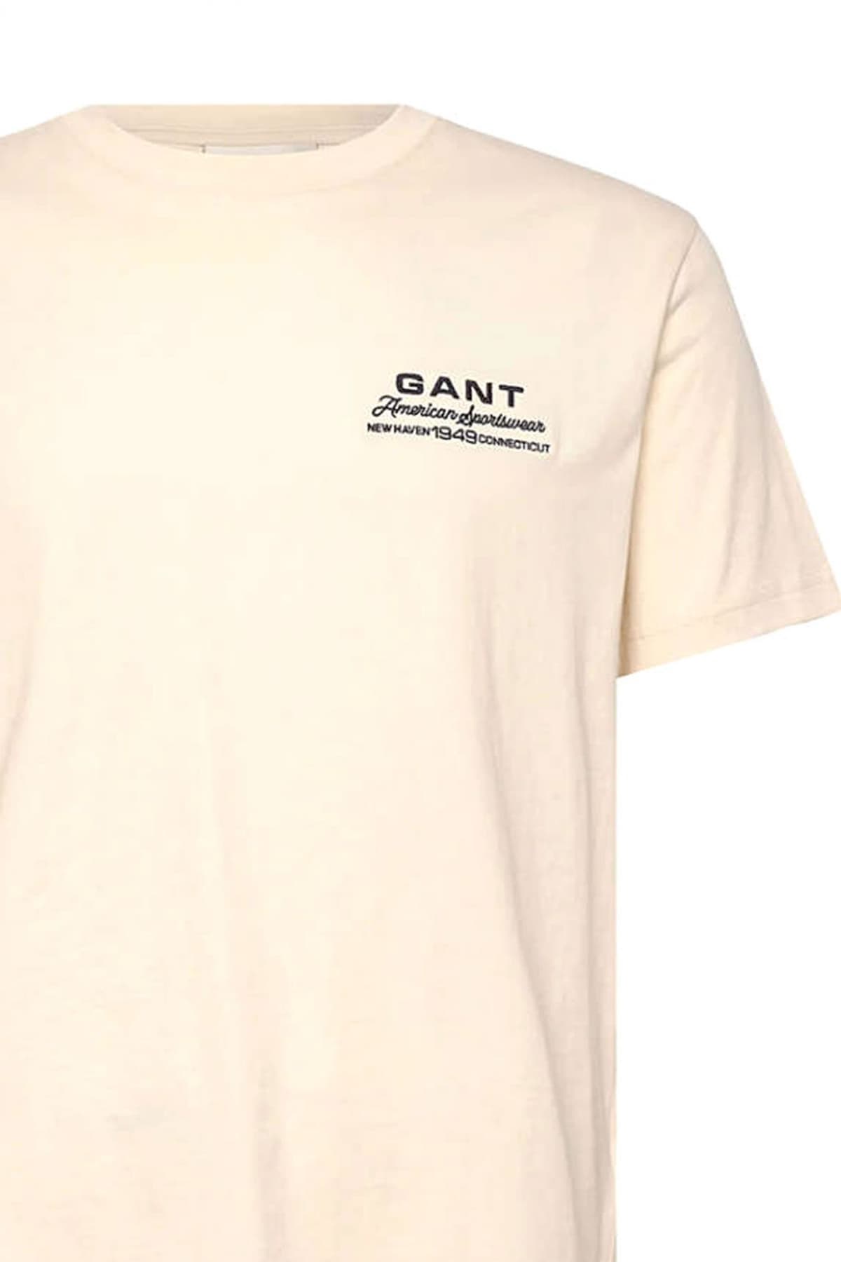 Men's T-Shirts Gant Ecru