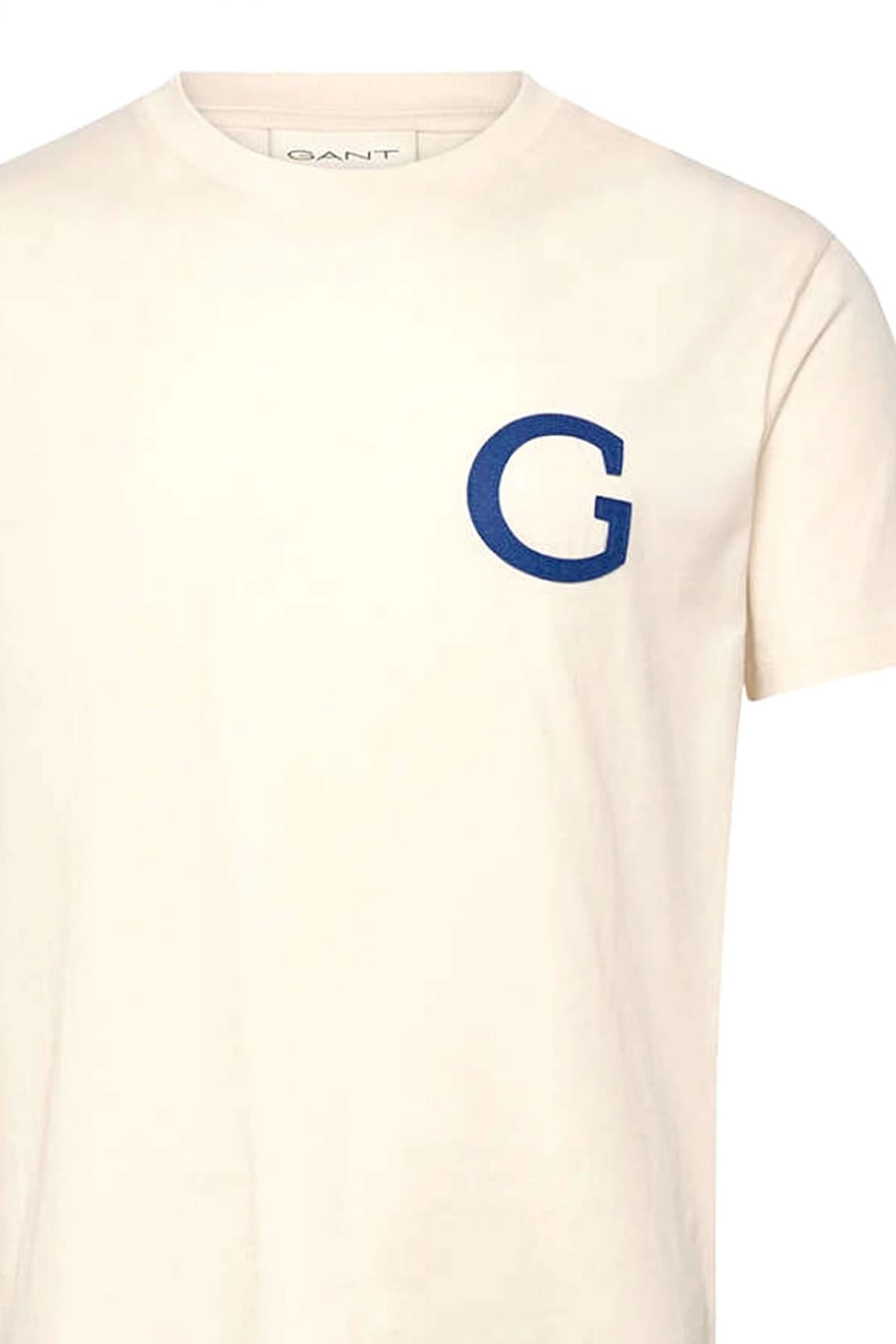 Men's T-Shirts Gant Ecru