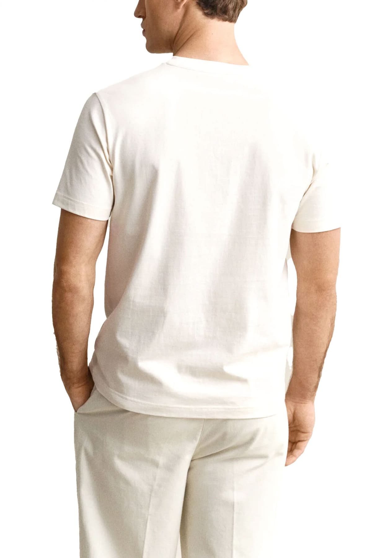 Men's T-Shirts Gant Ecru