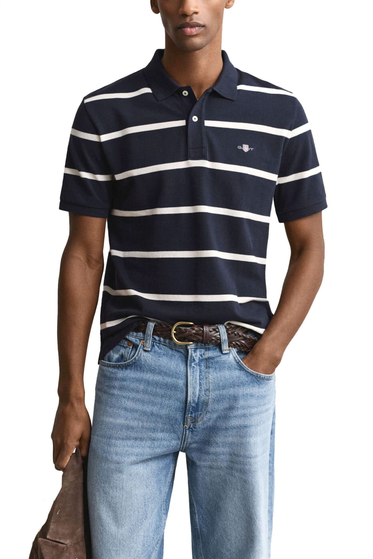 Men's Polo Shirts Gant Blue