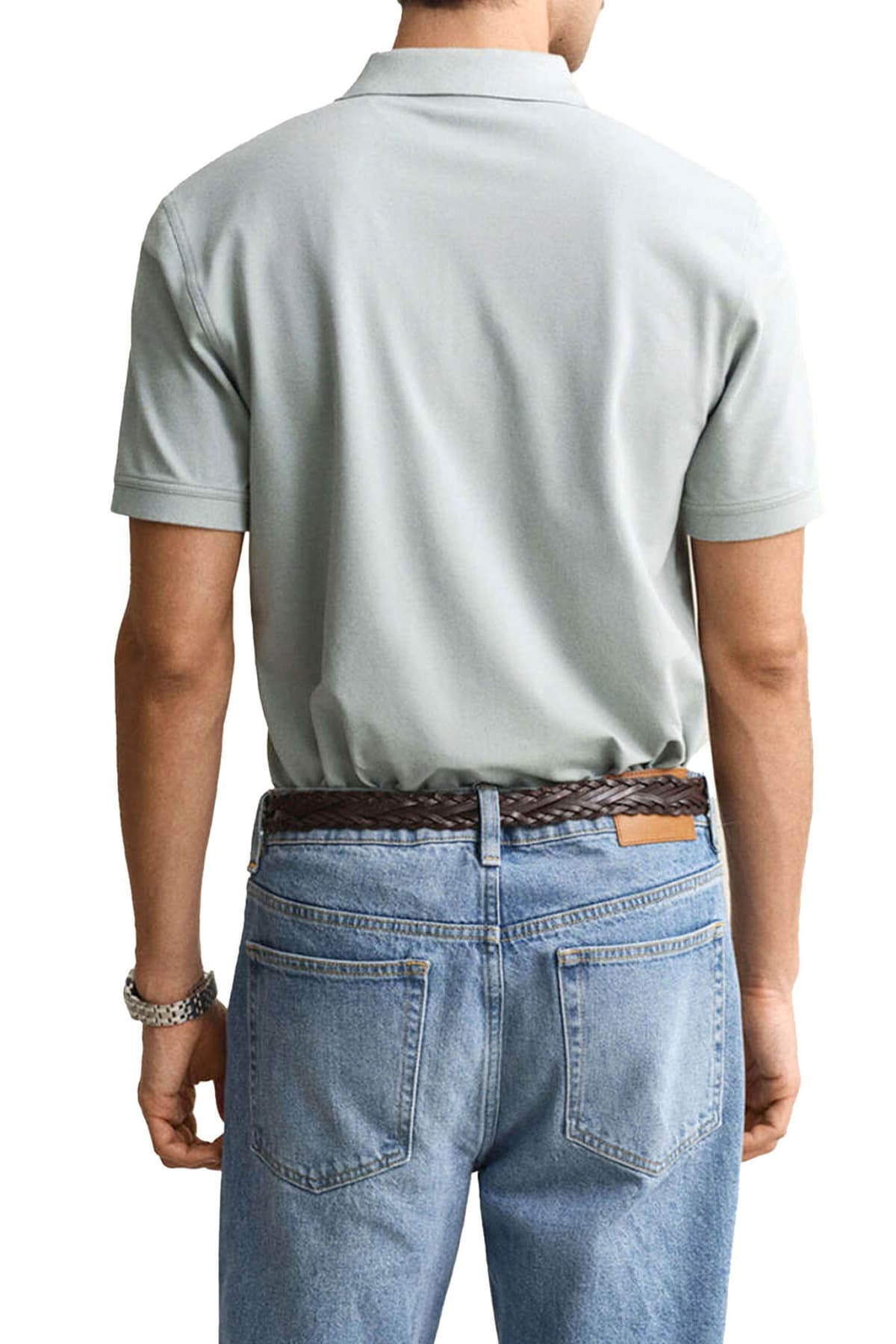 Men's Polo Shirts Gant Green