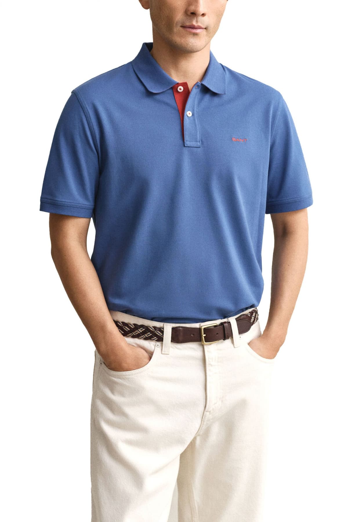 Men's Polo Shirts Gant Blue