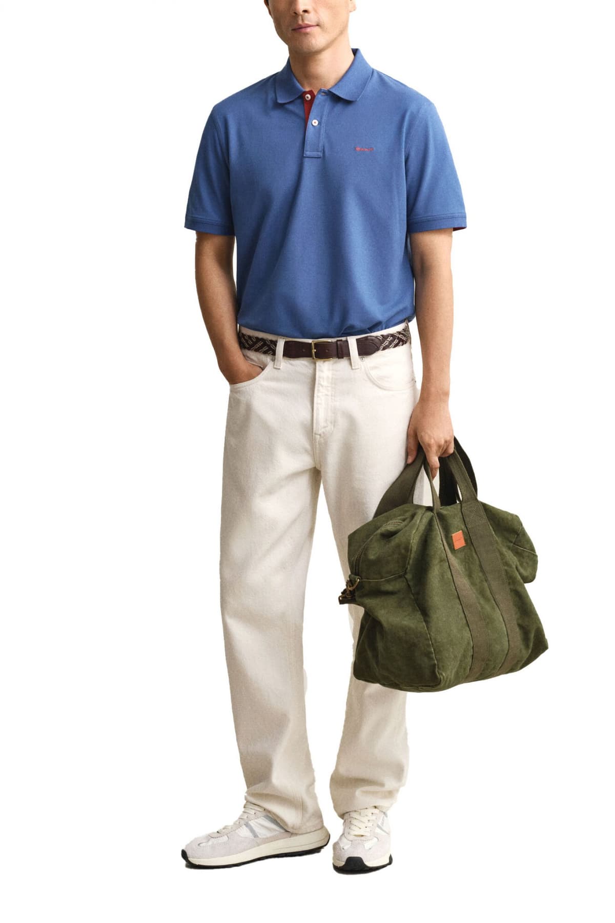 Men's Polo Shirts Gant Blue