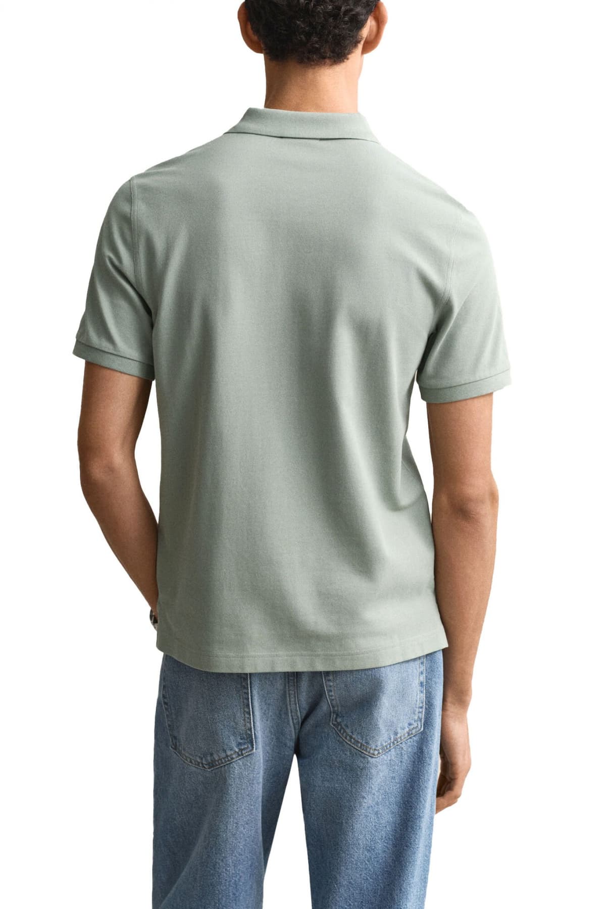 Men's Polo Shirts Gant Green