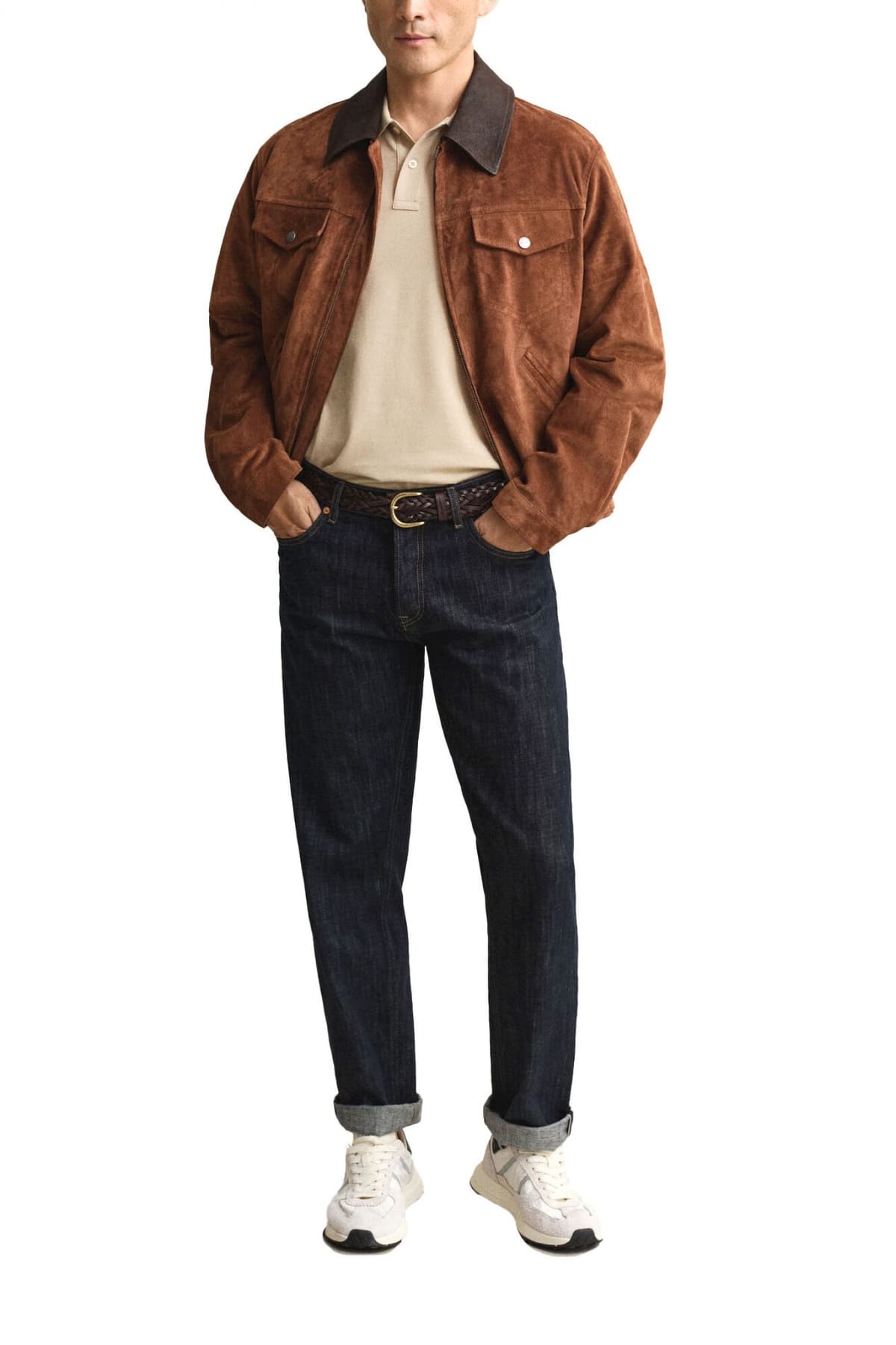 Men's Polo Shirts Gant Beige