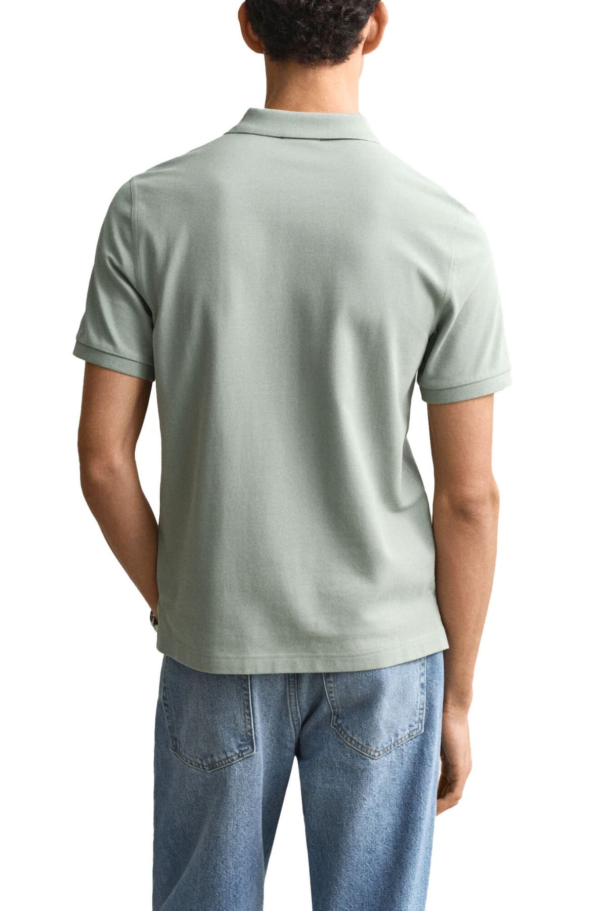 Men's Polo Shirts Gant Green