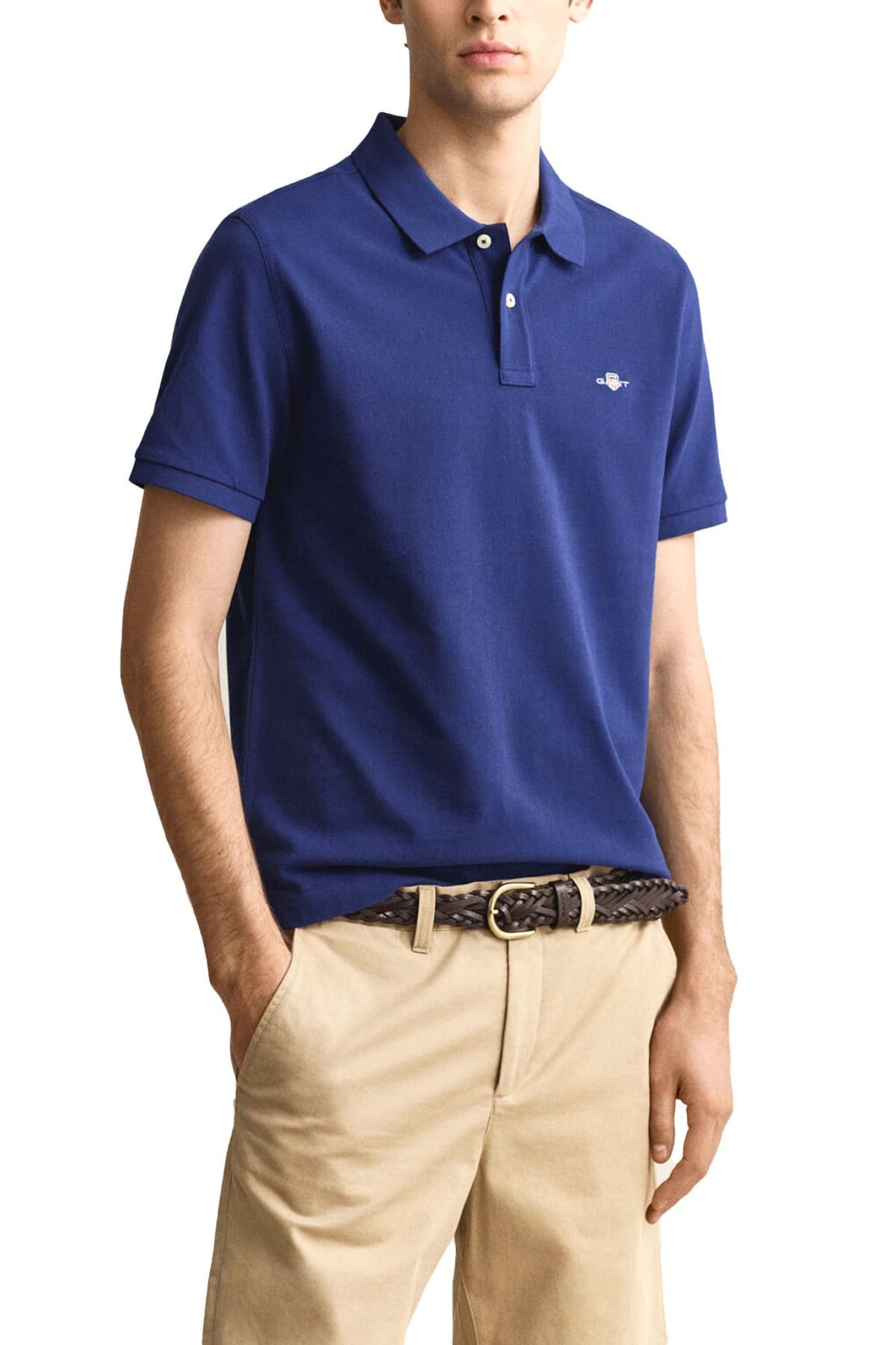 Men's Polo Shirts Gant Blue