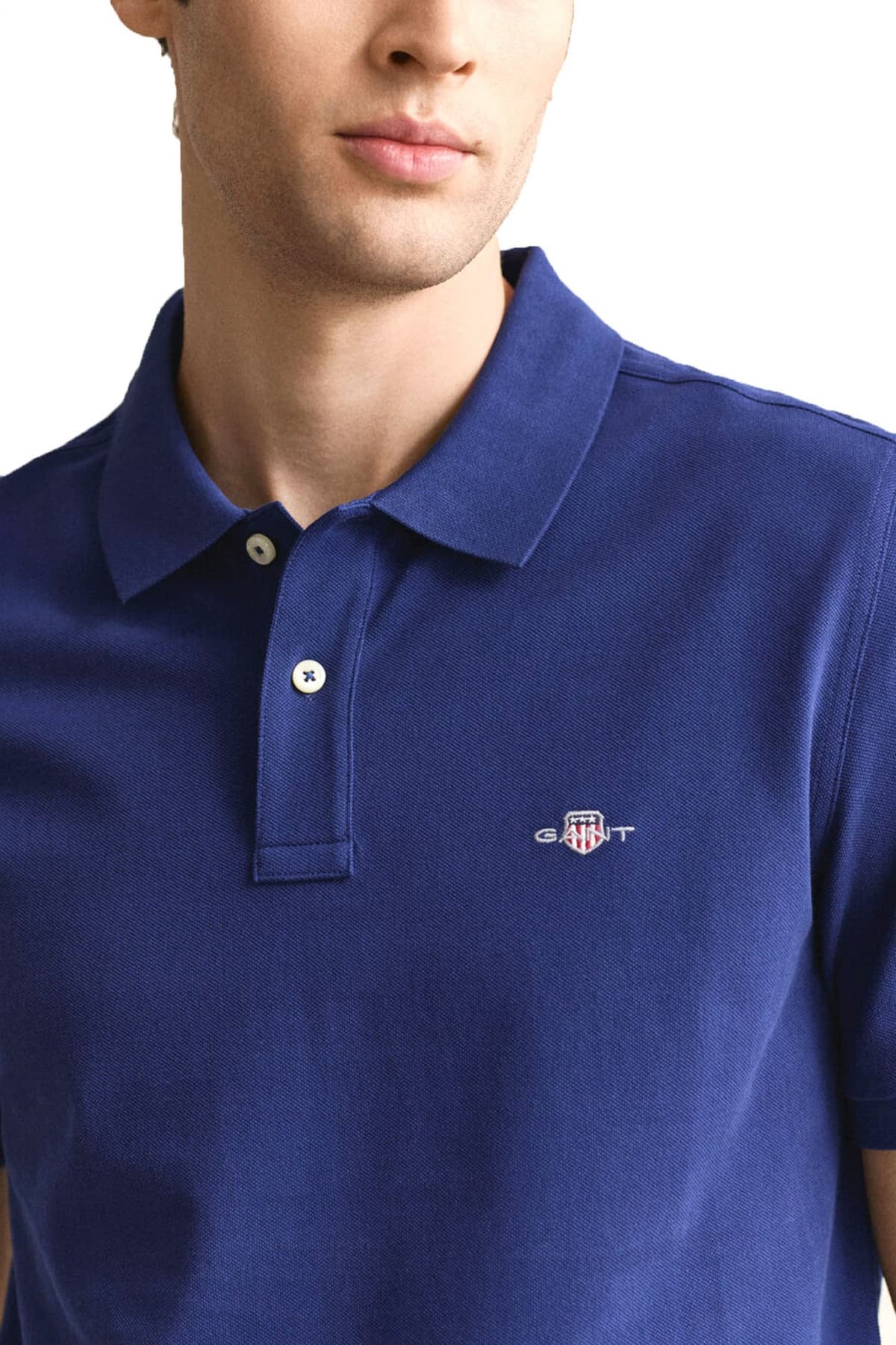 Men's Polo Shirts Gant Blue