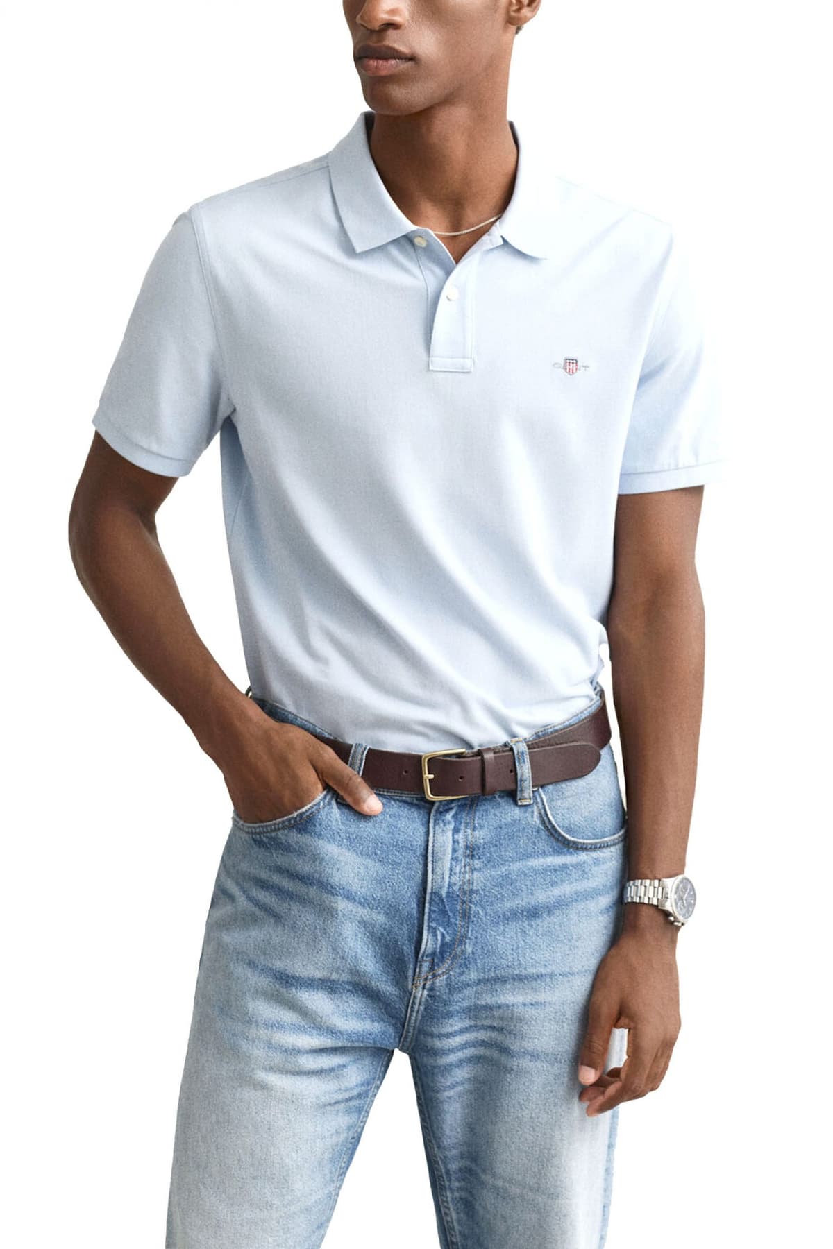 Men's Polo Shirts Gant Blue