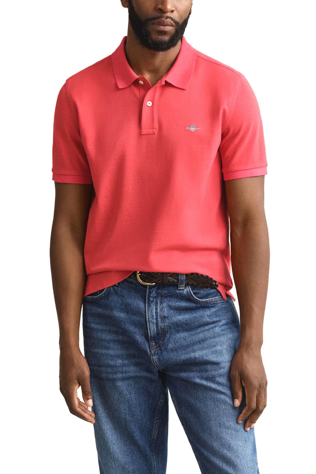 Men's Polo Shirts Gant Red