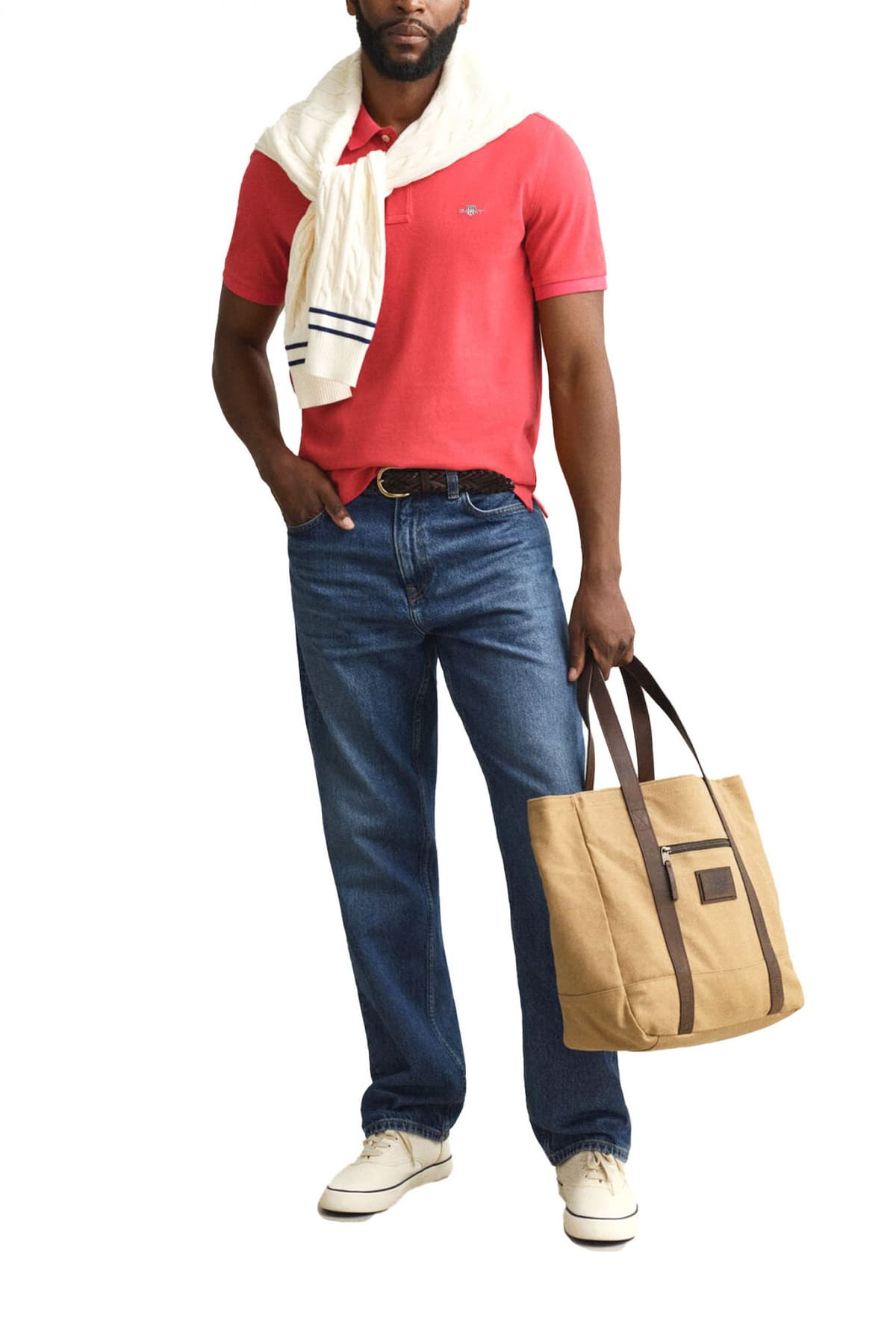 Men's Polo Shirts Gant Red