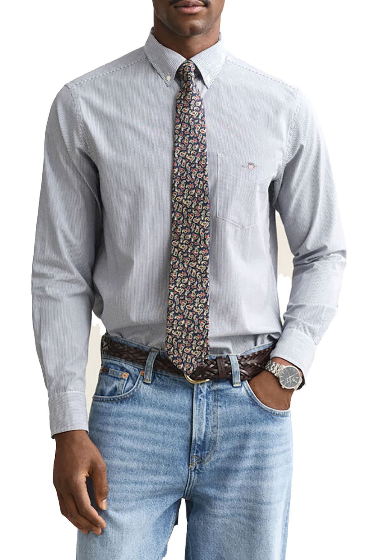 Men's Shirts Gant Blue