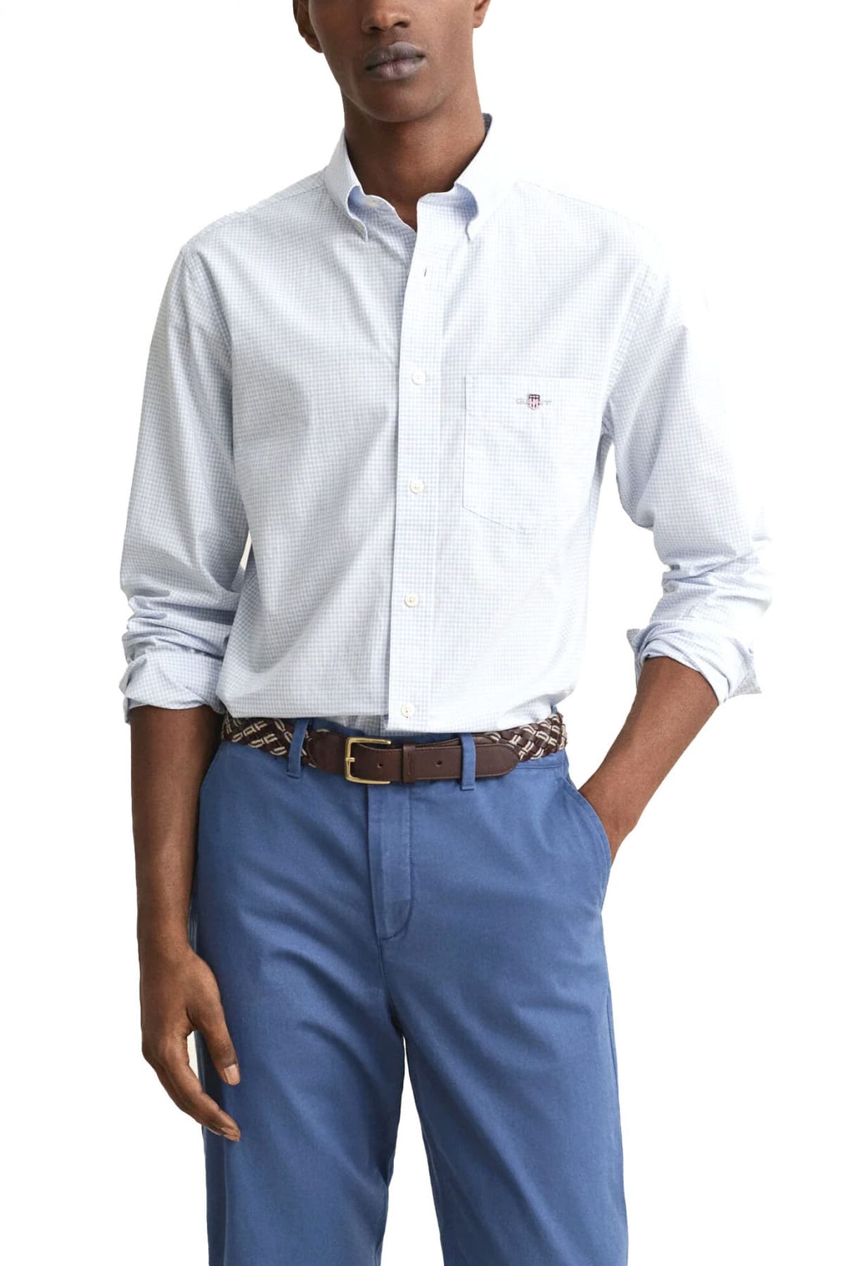 Men's Shirts Gant Blue