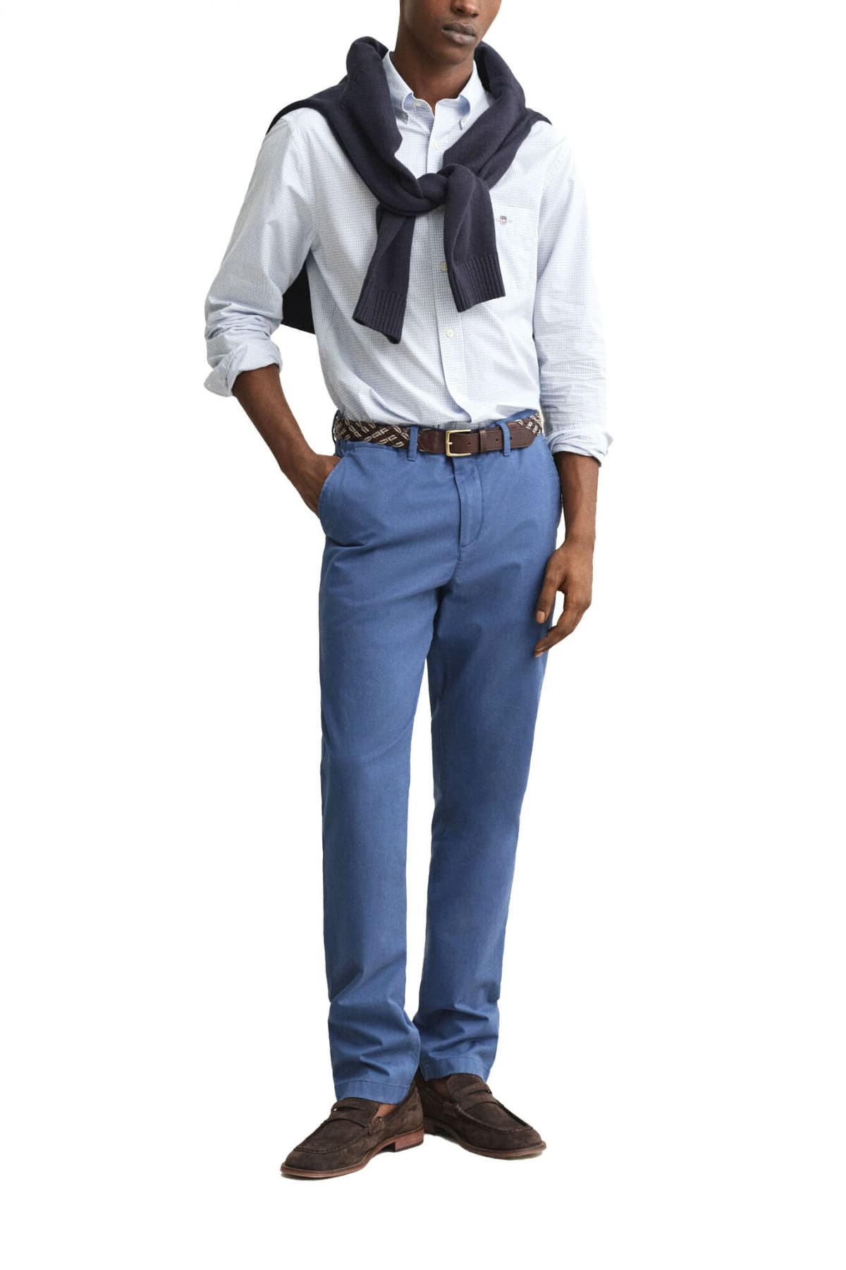 Men's Shirts Gant Blue