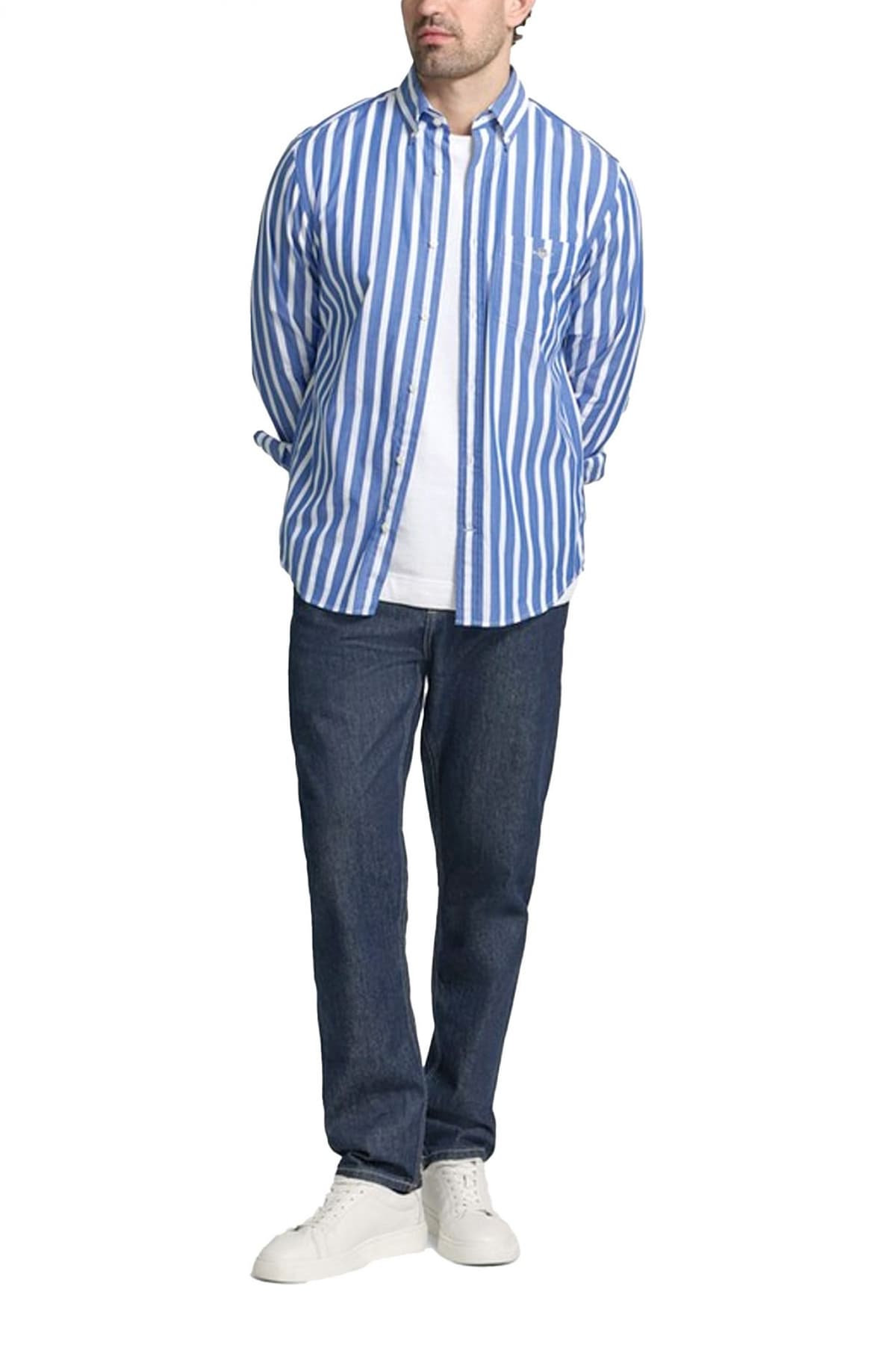 Men's Shirts Gant Blue