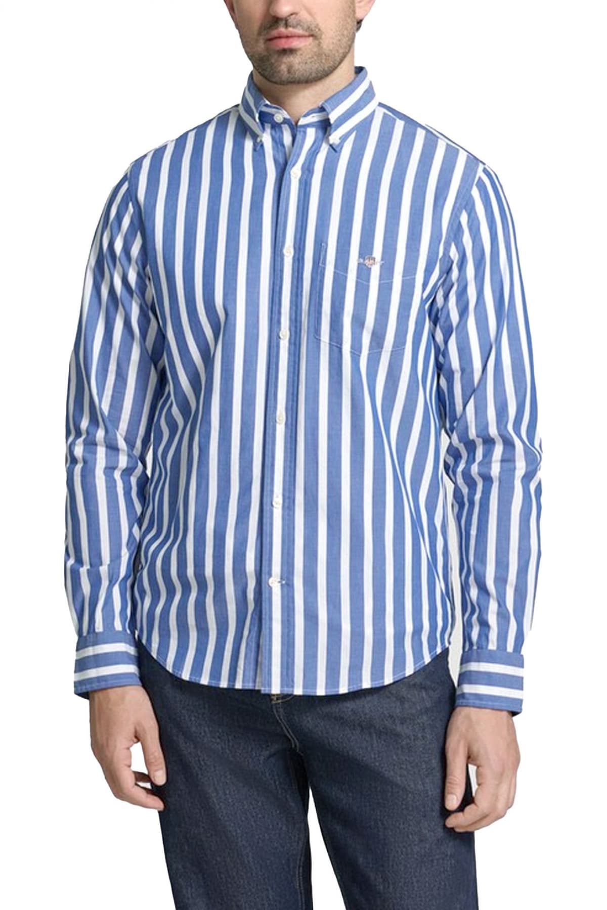 Men's Shirts Gant Blue