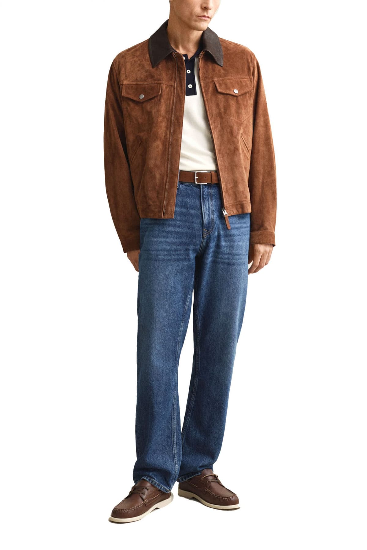 Men's Polo Shirts Gant Ecru